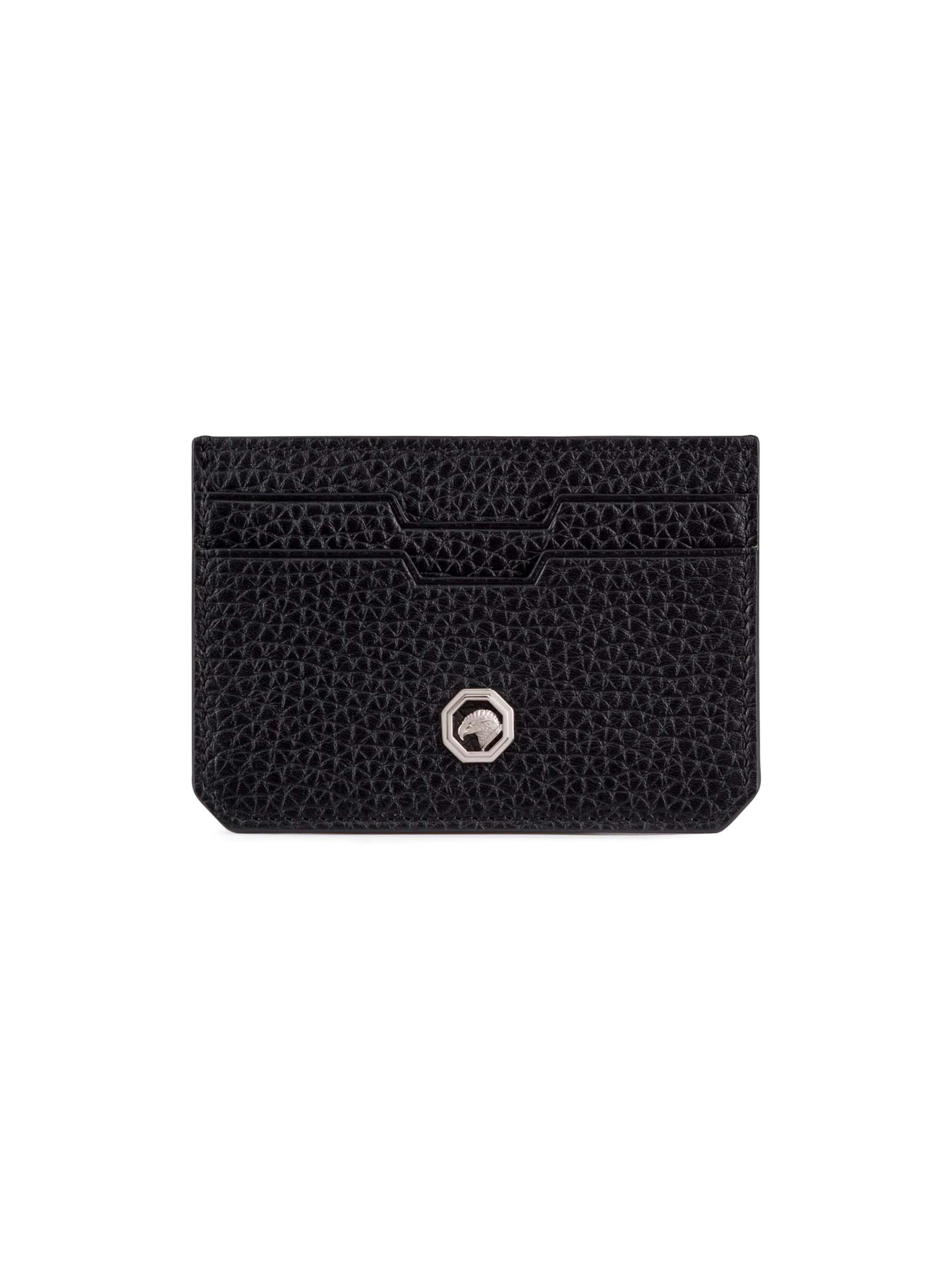 Stefano Ricci Men's Leather Card Case - Black