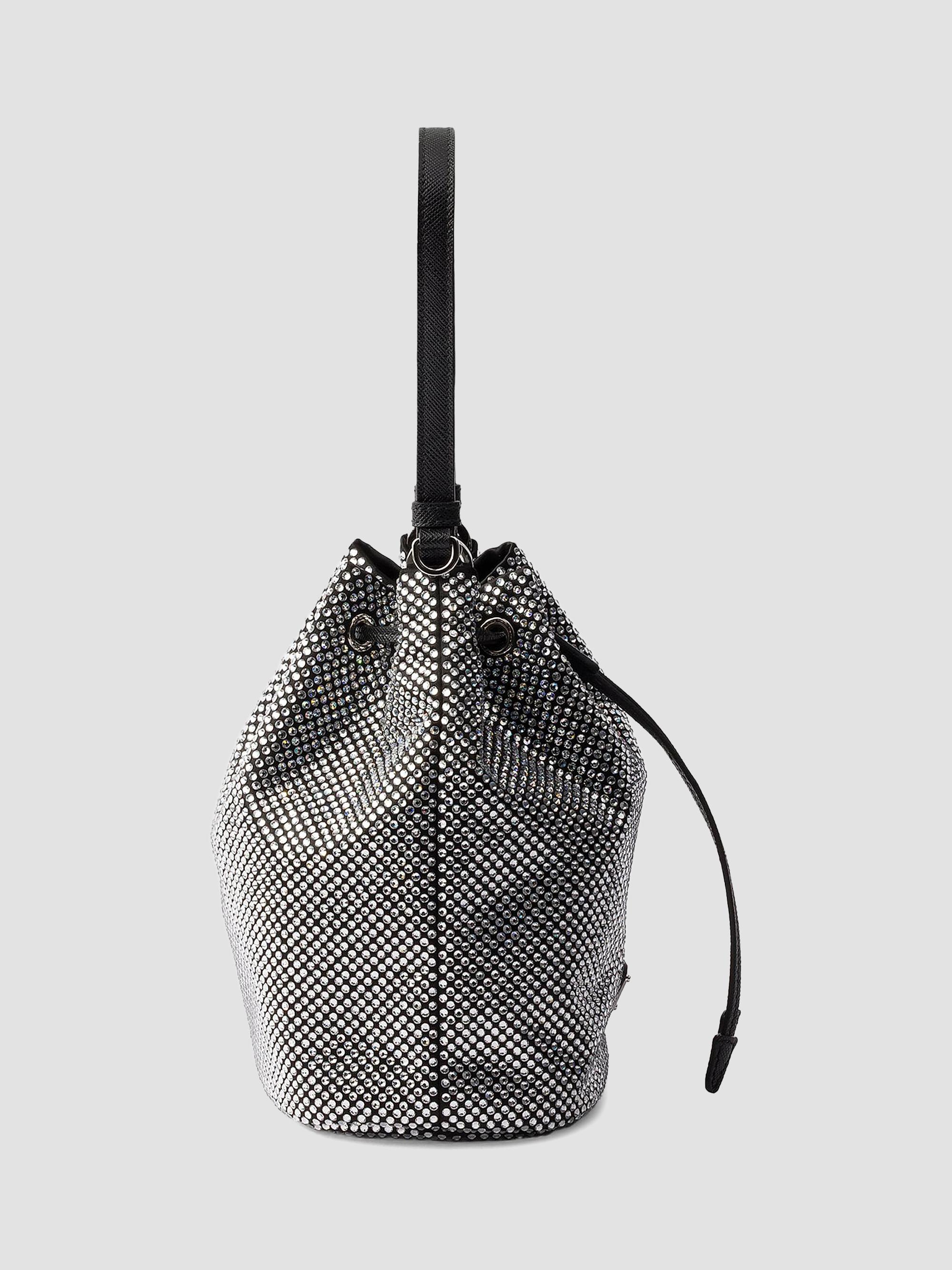 Prada Crystal-Studded Satin Mini-Bag | Saks Fifth Avenue