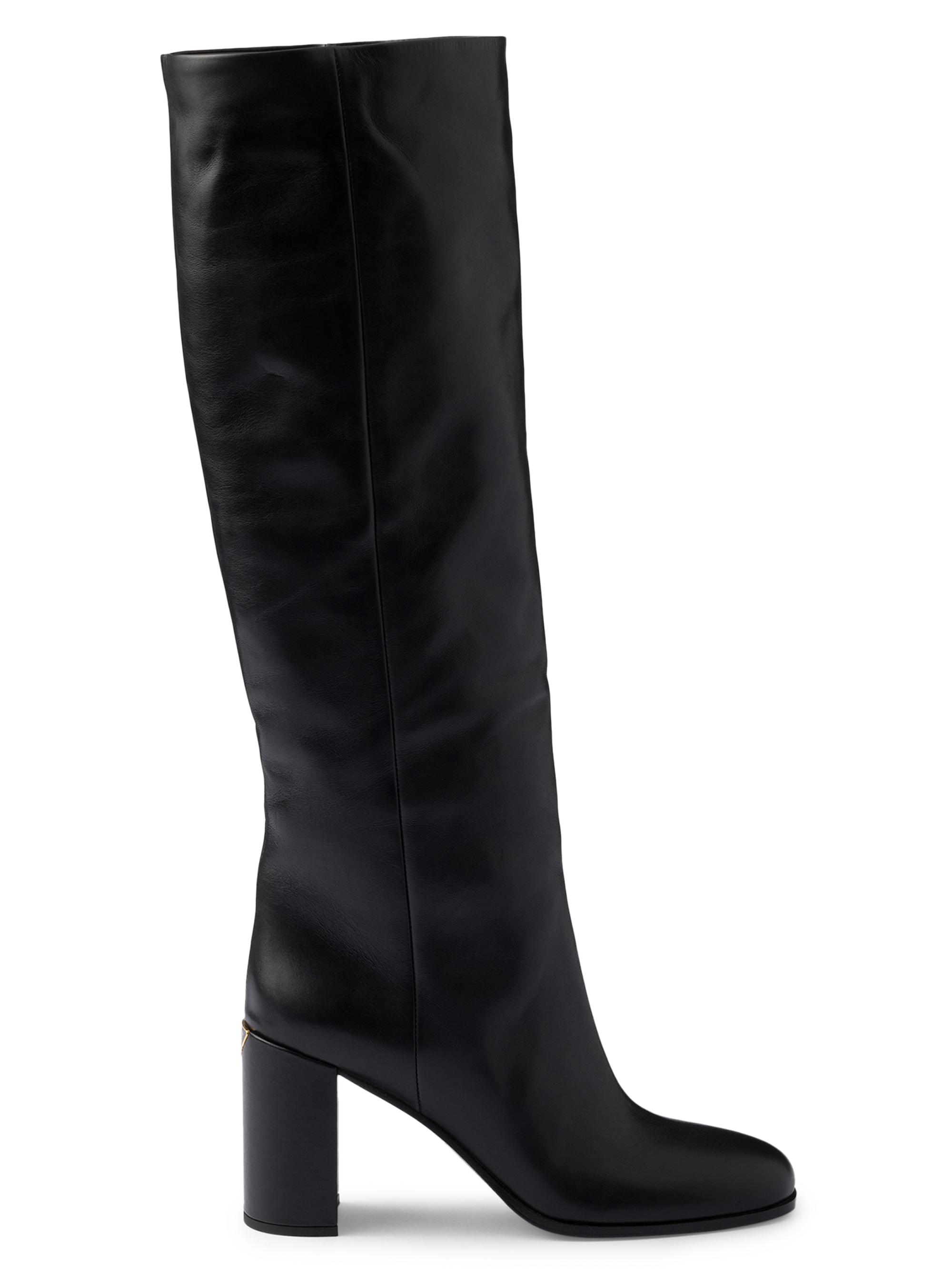 Valentino Garavani VLogo Signature Calfskin Boots 70MM | Saks