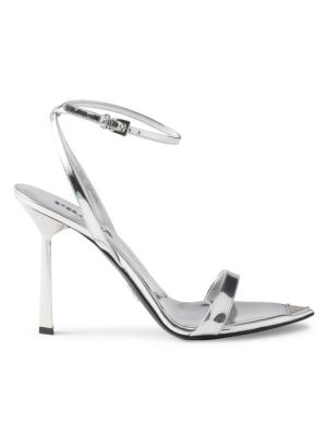 Prada Metallic Leather High-Heeled Sandals | Saks Fifth Avenue