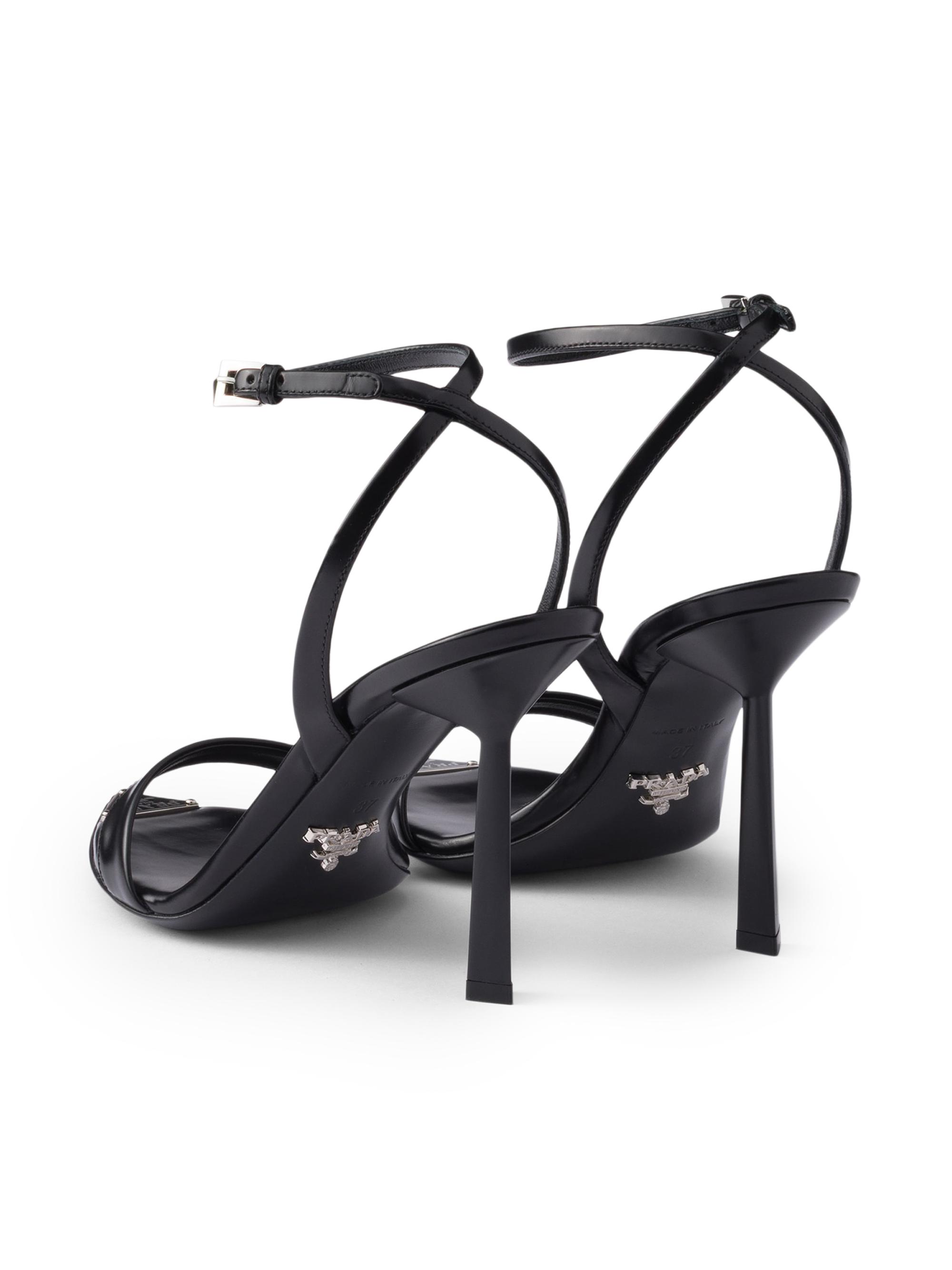 Prada Brushed Leather Sandals | Saks Fifth Avenue