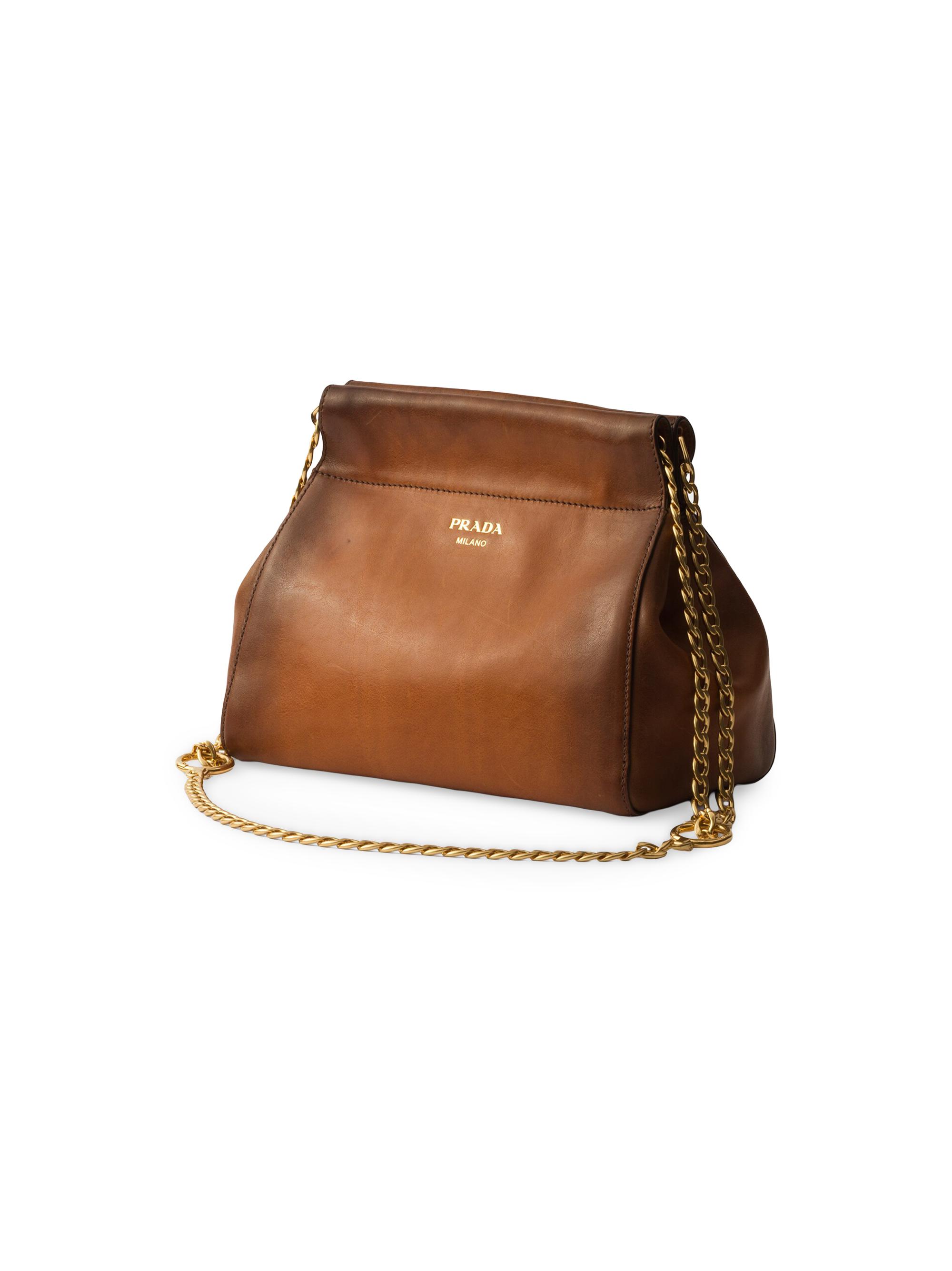 Prada Enchaîné Leather Mini Shoulder Bag | Saks Fifth Avenue