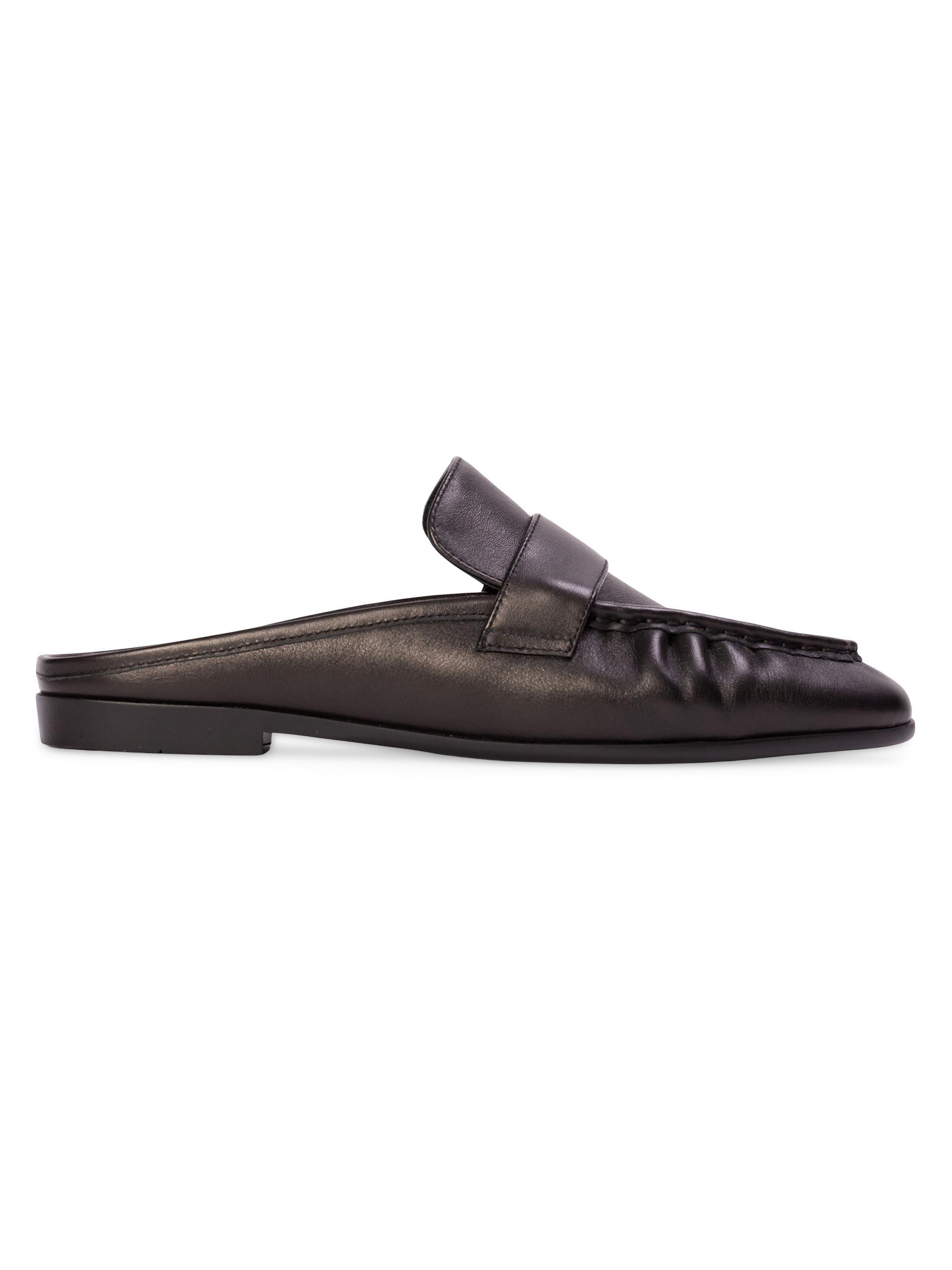 Prada Brushed Leather Mules | Saks Fifth Avenue