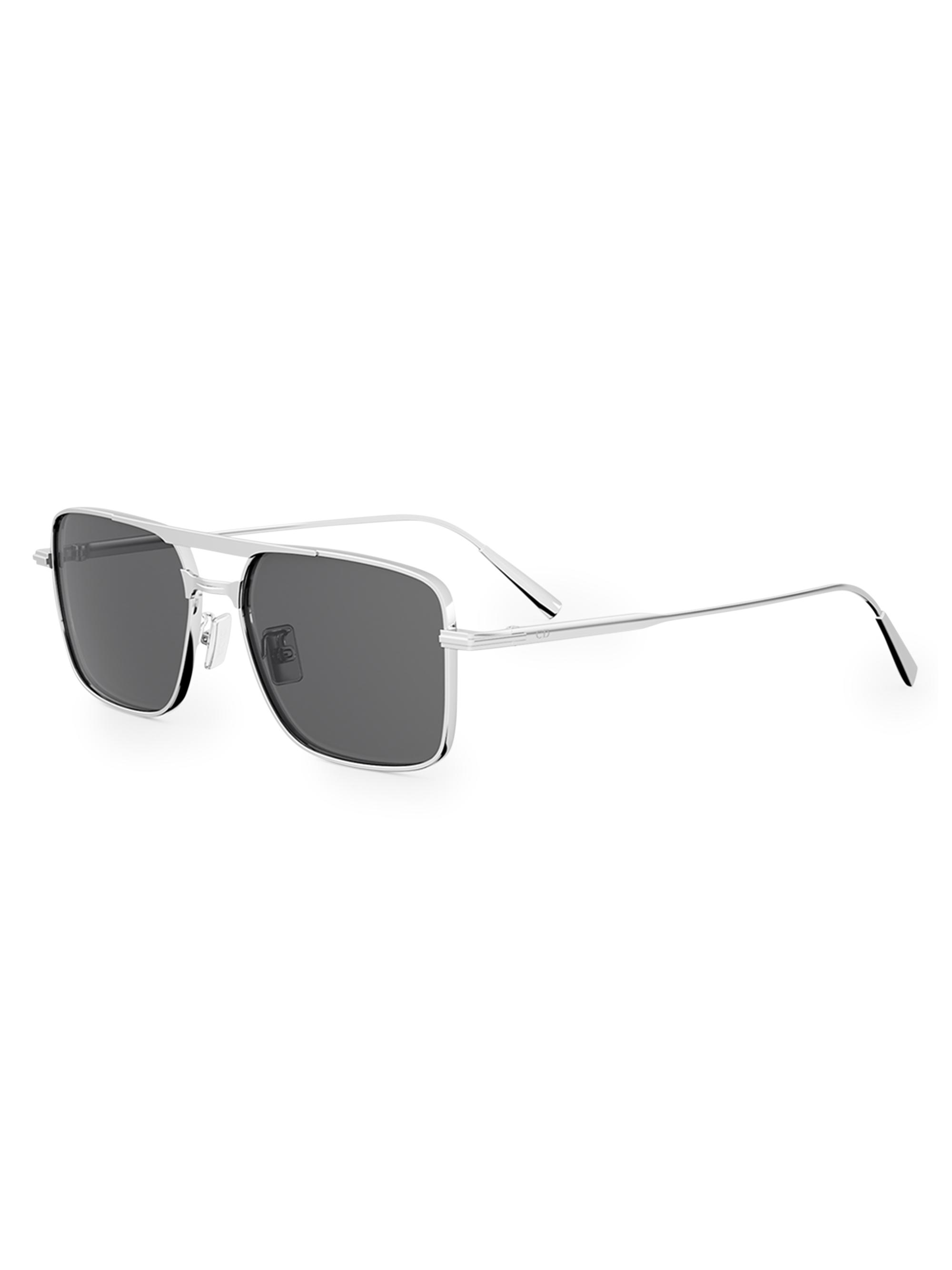 DIOR Men's DiorBlackSuit S17U 56MM Sunglasses - Shiny Palladium