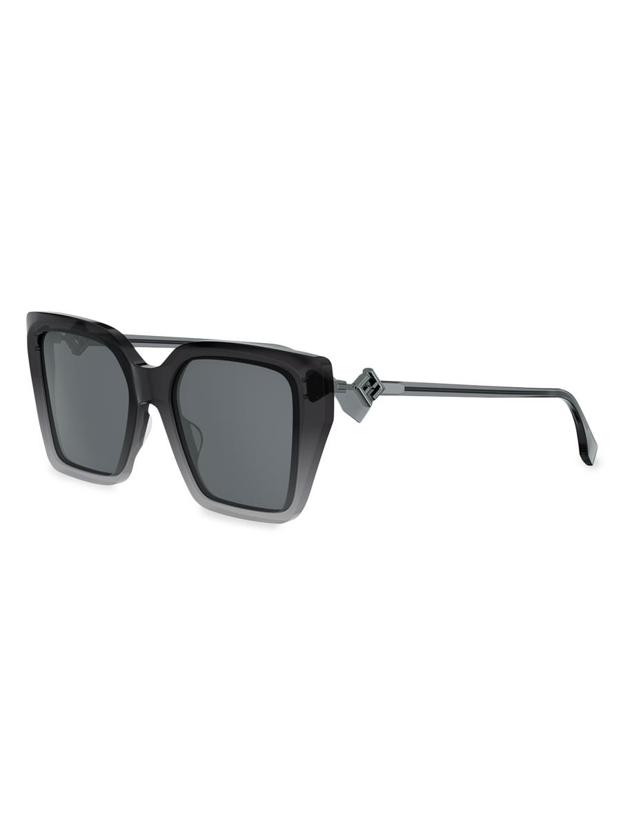 Fendi FF Diamonds 54MM Square Sunglasses | Saks Fifth Avenue