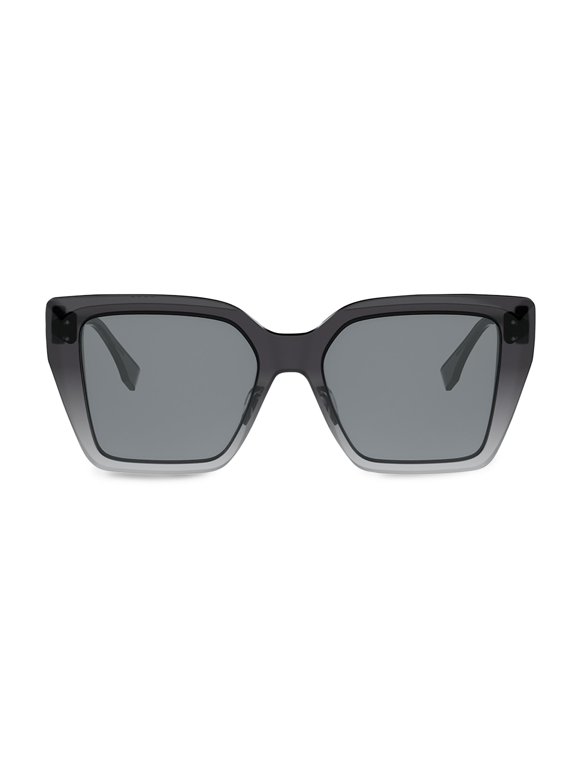 Fendi FF Diamonds 54MM Square Sunglasses | Saks Fifth Avenue