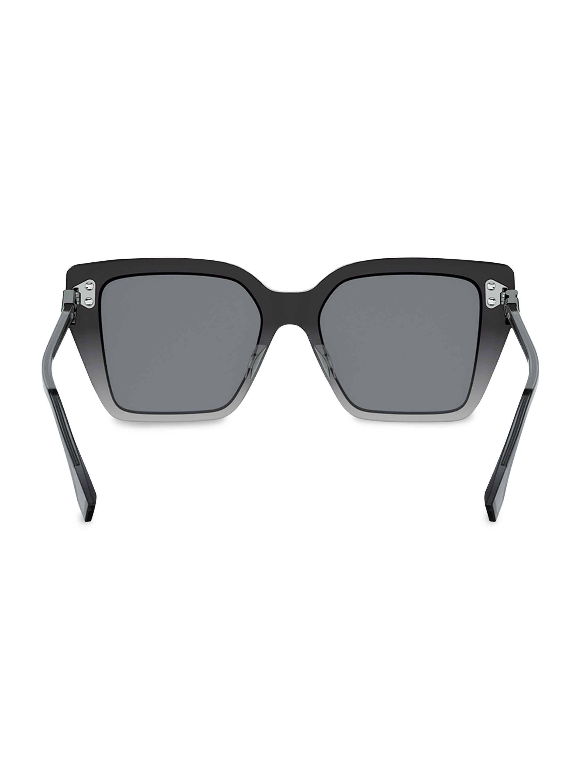 Fendi FF Diamonds 54MM Square Sunglasses | Saks Fifth Avenue