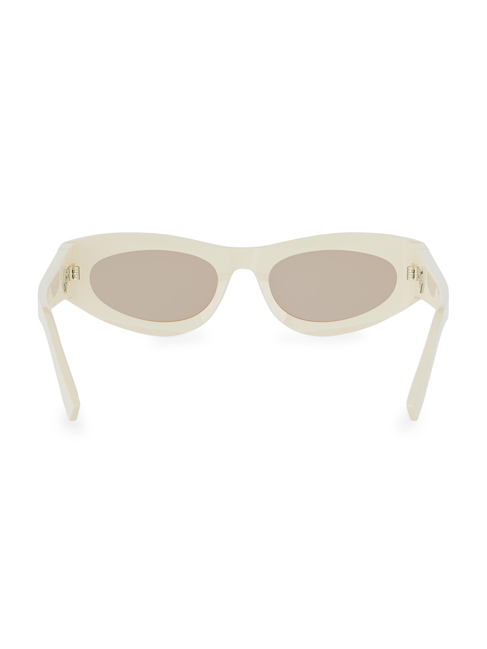 Fendi Ff Diamonds Slim Oval Acetate Sunglasses - NWT Fendi Oval FF Diamonds Black Acetate Sunglasses | Liberty main image 2