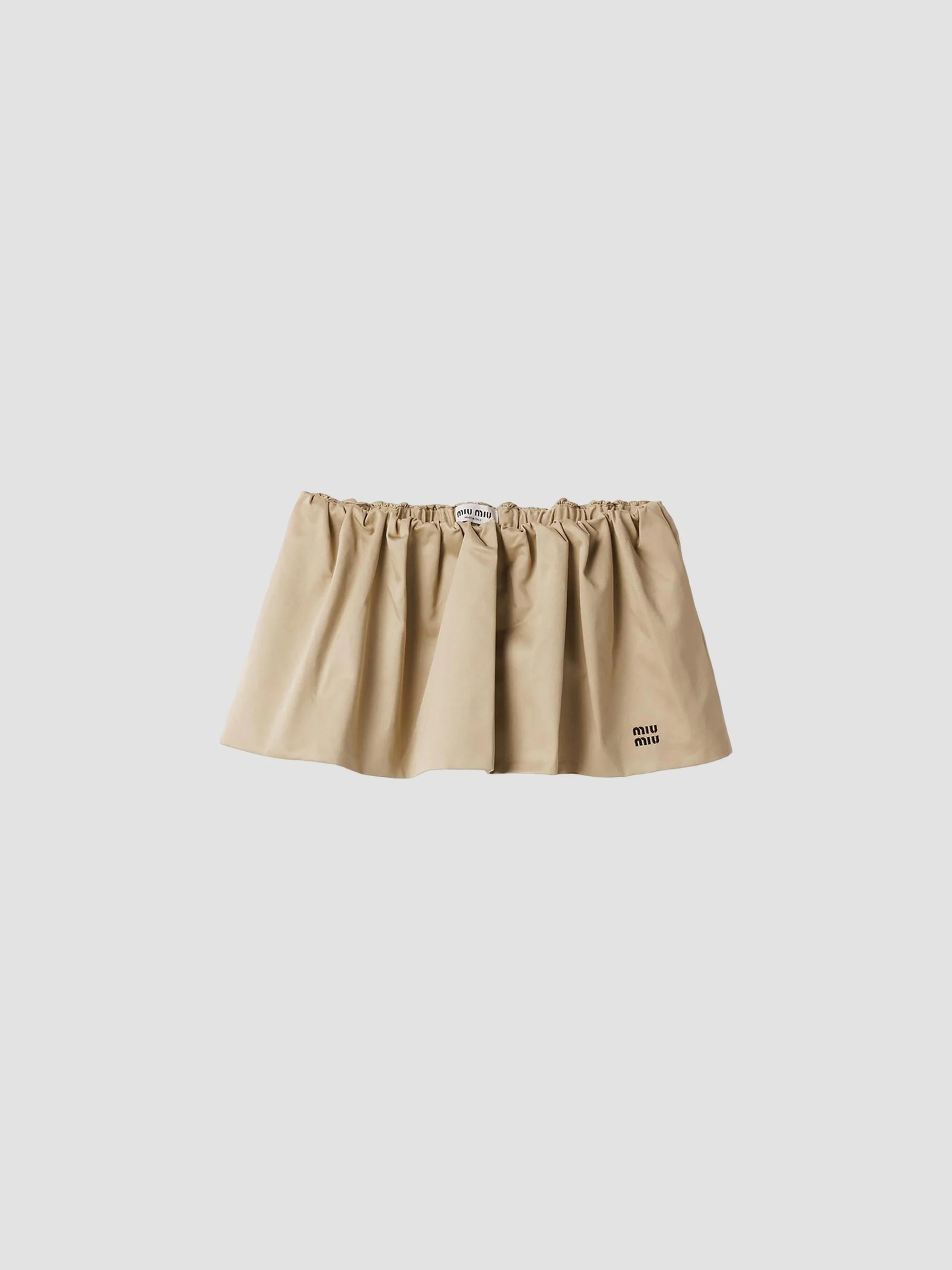 MIU MIU ベージュ チノ ミニスカート　40 Miu Miu Chino Miniskirt | Saks Fifth Avenue
