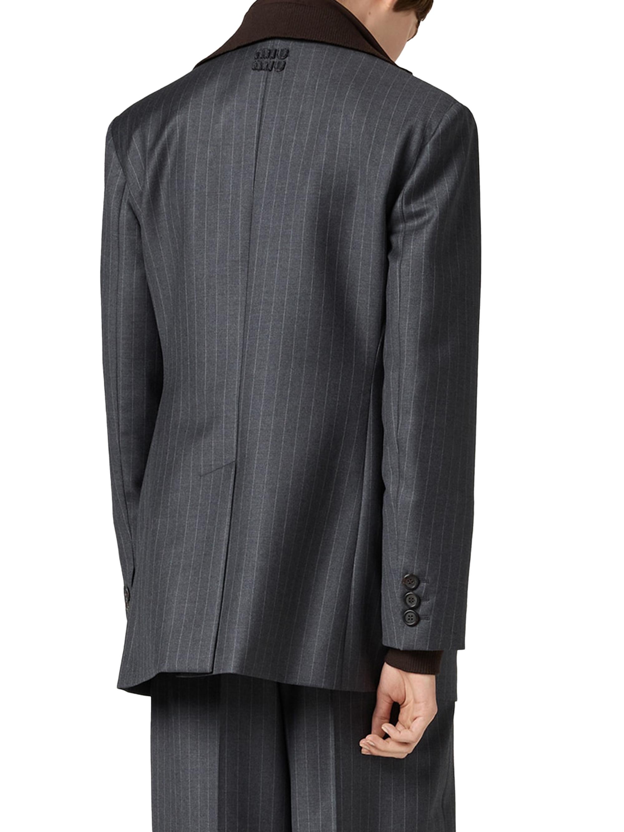Miu Miu 3L スーツ Miu Miu Single-Breasted Pinstripe Jacket | Saks Fifth Avenue