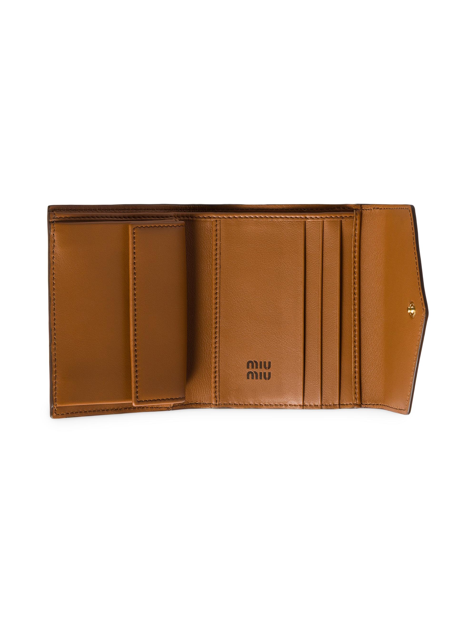 Miu Miu Small Leather Wallet | Saks Fifth Avenue