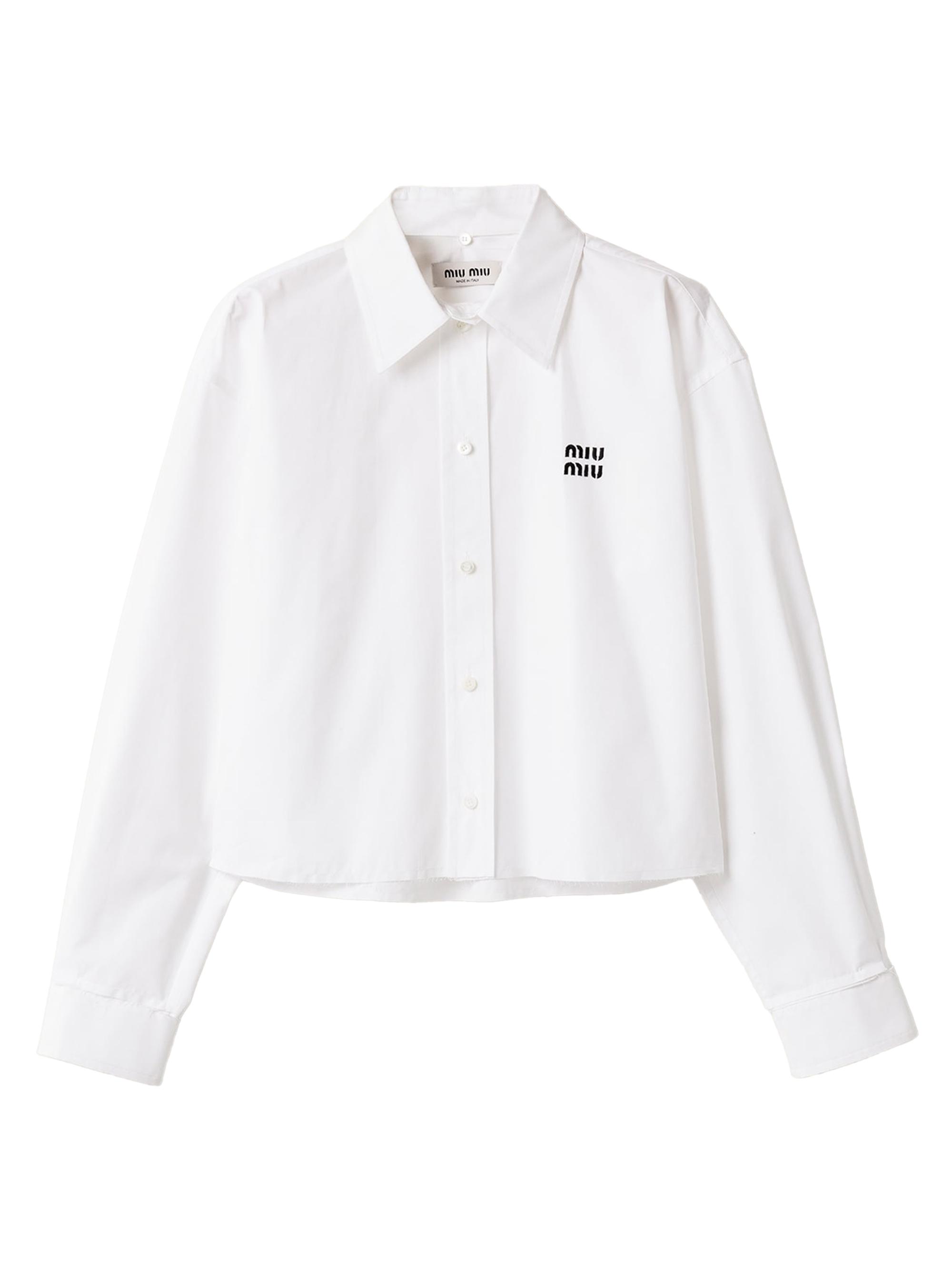 Miu Miu Poplin Shirt | Saks Fifth Avenue