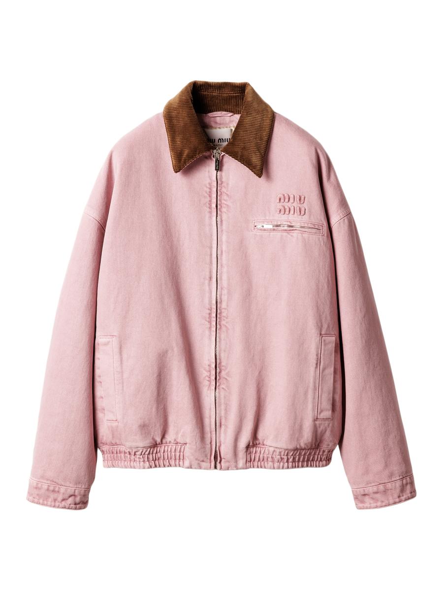 Miu Miu Padded Denim Blouson Jacket | Saks Fifth Avenue