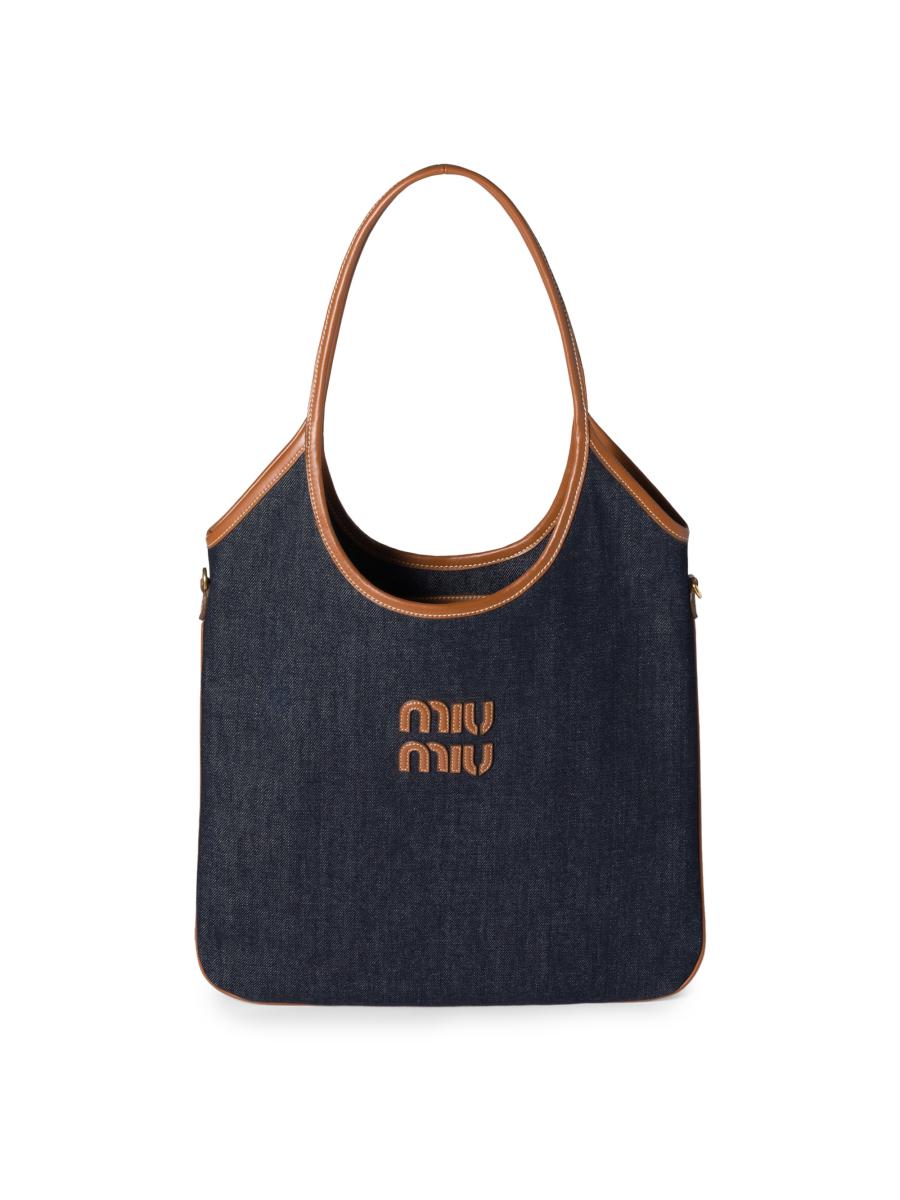 MiuMiu＊IVY denim bag ファブリック トートバッグ＊送料込 Miu Miu Ivy Denim Shoulder Bag | Saks Fifth Avenue