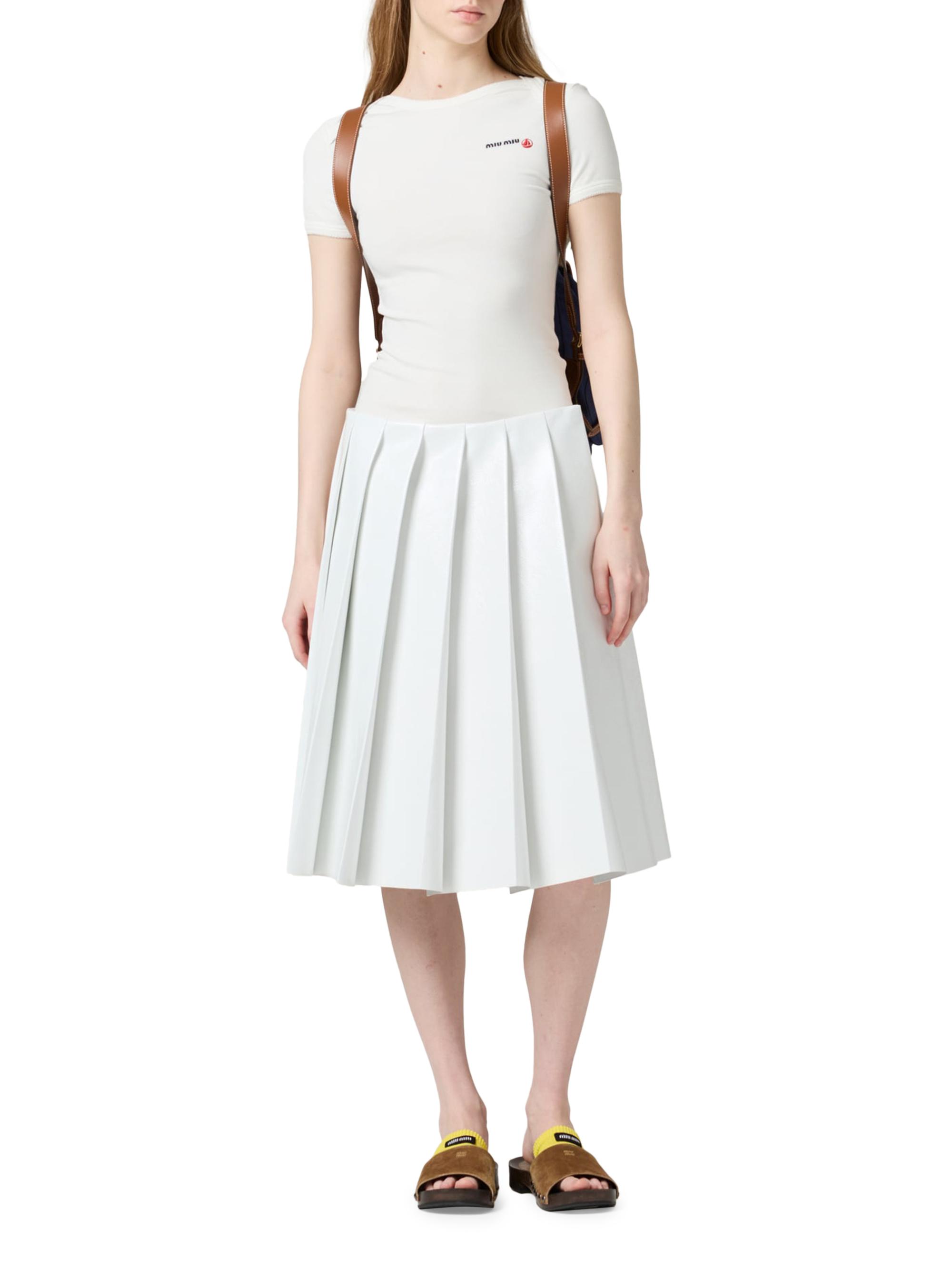 Miu Miu Petit Bateau x Miu Miu Stretch Jersey Slim T-Shirt | Saks