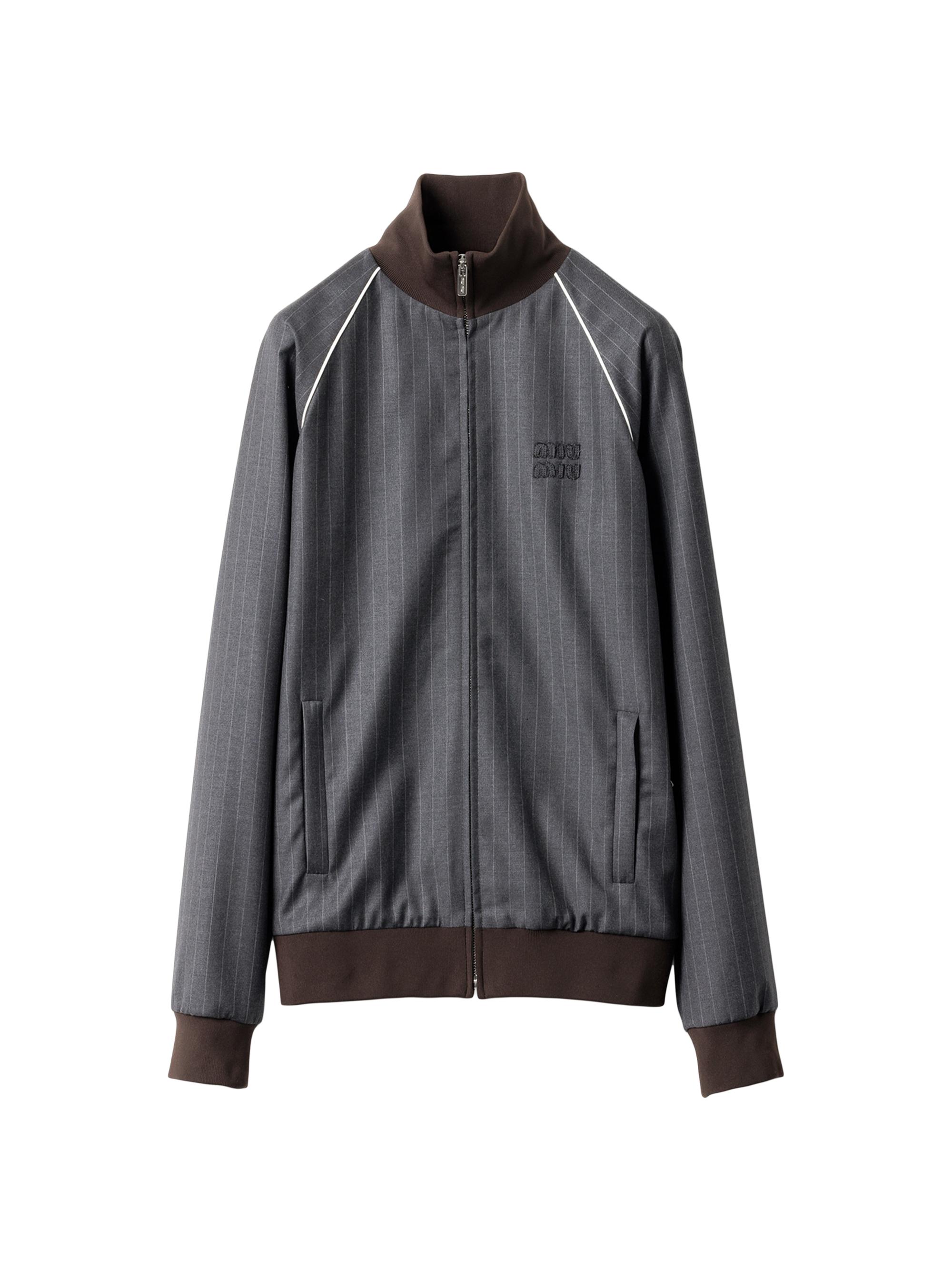 ジャケット・アウター mi. mi ブルゾン MiuMiu | Technical silk zipper blouson jacket Miu Miu
