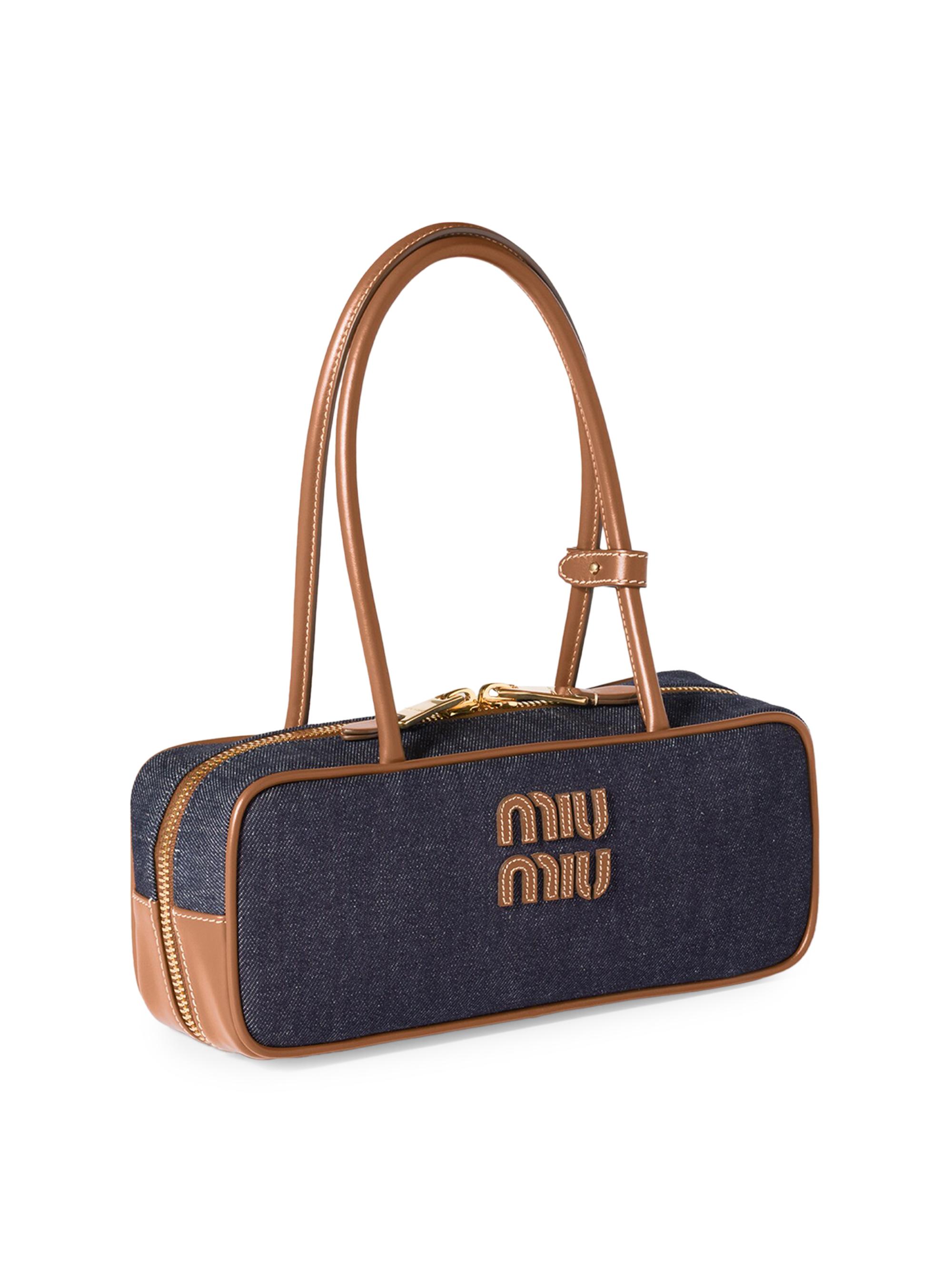 Miu Miu Beau Denim Top Handle Bag | Saks Fifth Avenue