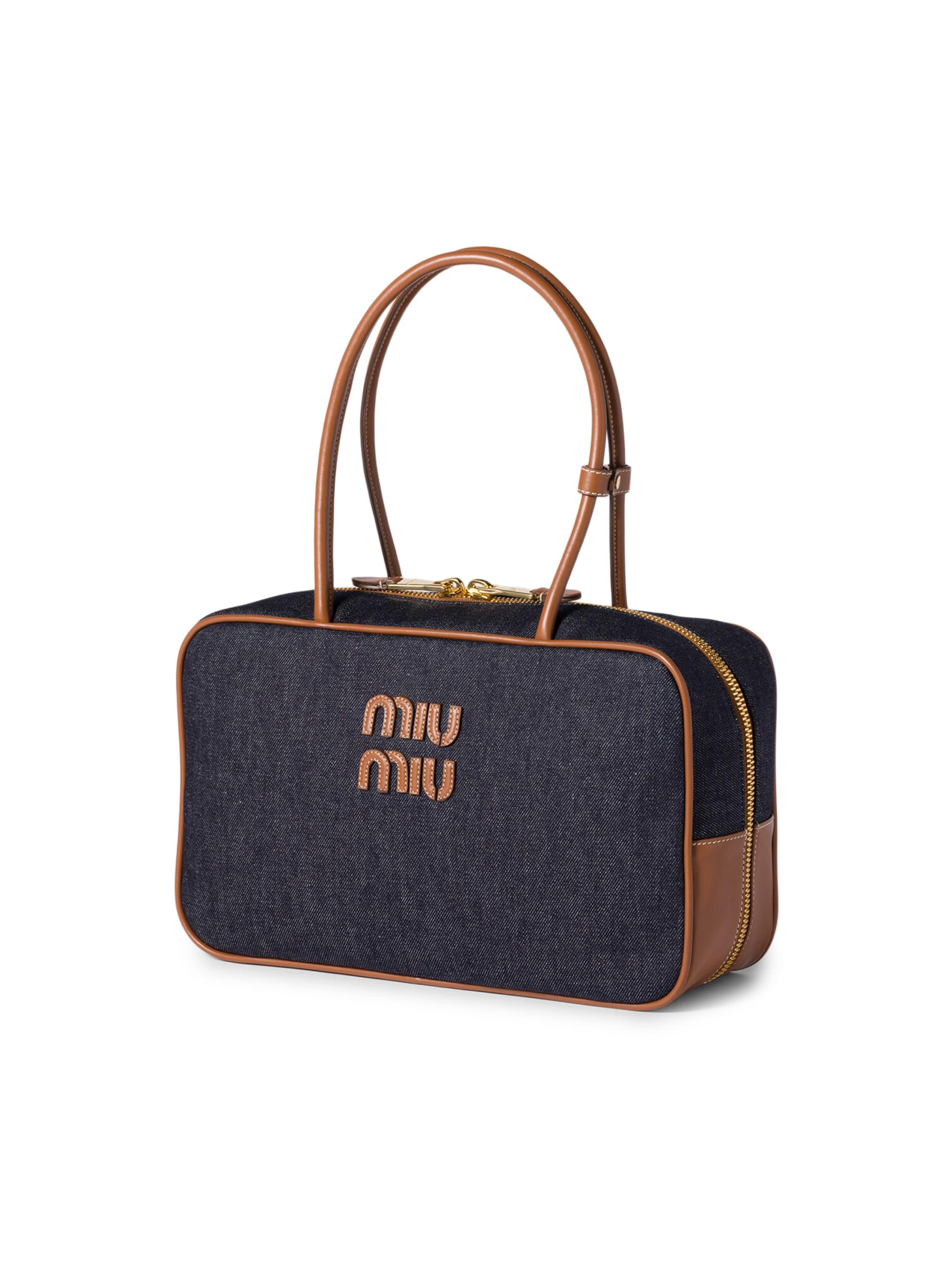 Miu Miu Beau Denim Top Handle Bag | Saks Fifth Avenue