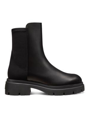 Stuart Weitzman 5050 Soho 70MM Leather Booties | Saks Fifth