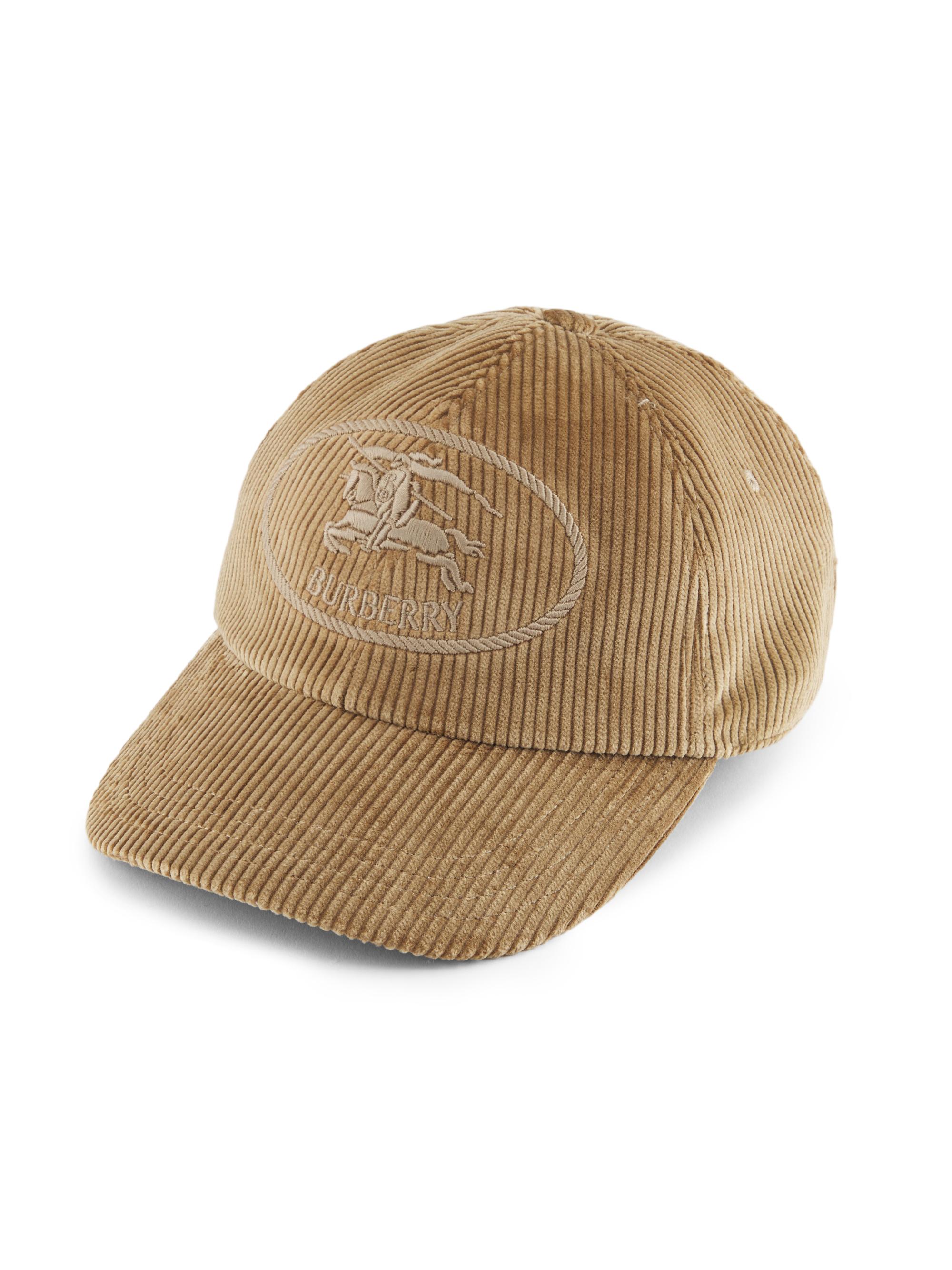 Burberry Women's EKD Corduroy Baseball Cap - Sweep Beige