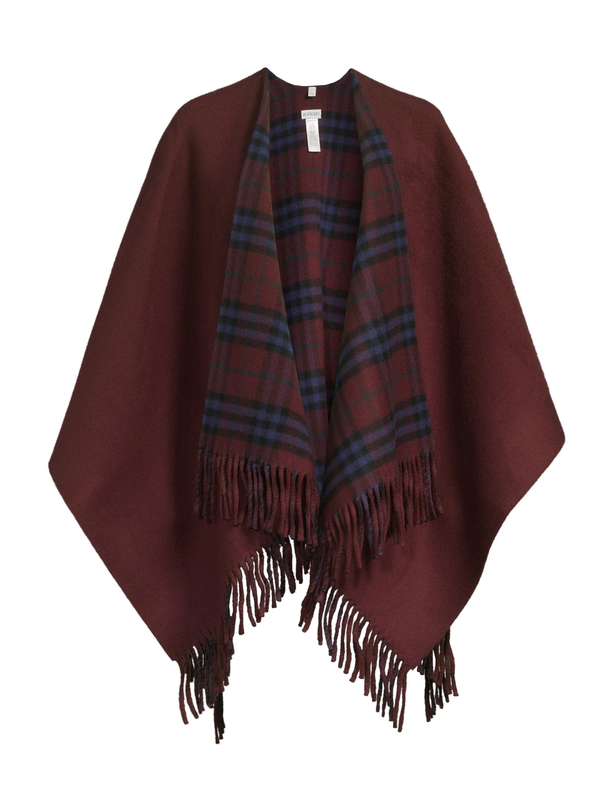 Burberry Women's St. Charlotte Reversible Cape - Sash Red