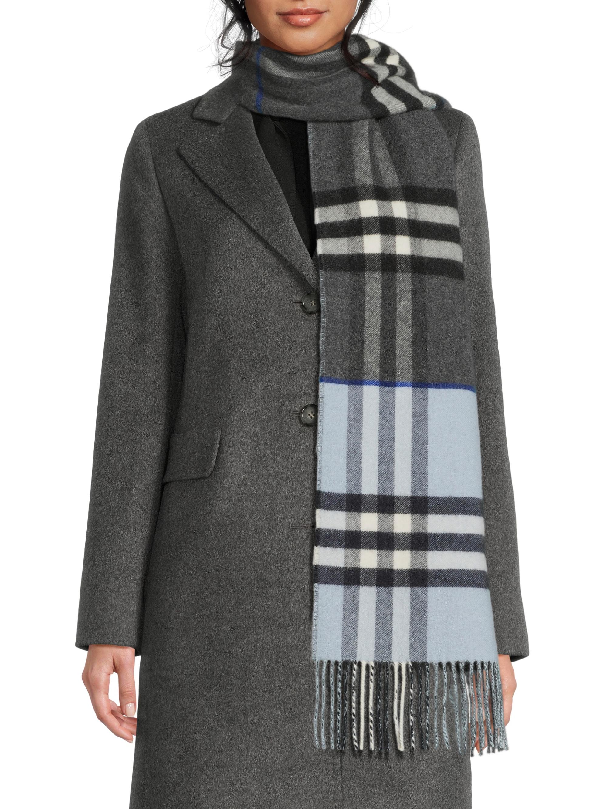 Burberry Women's Double Check Cashmere Scarf - Marlborough Bank