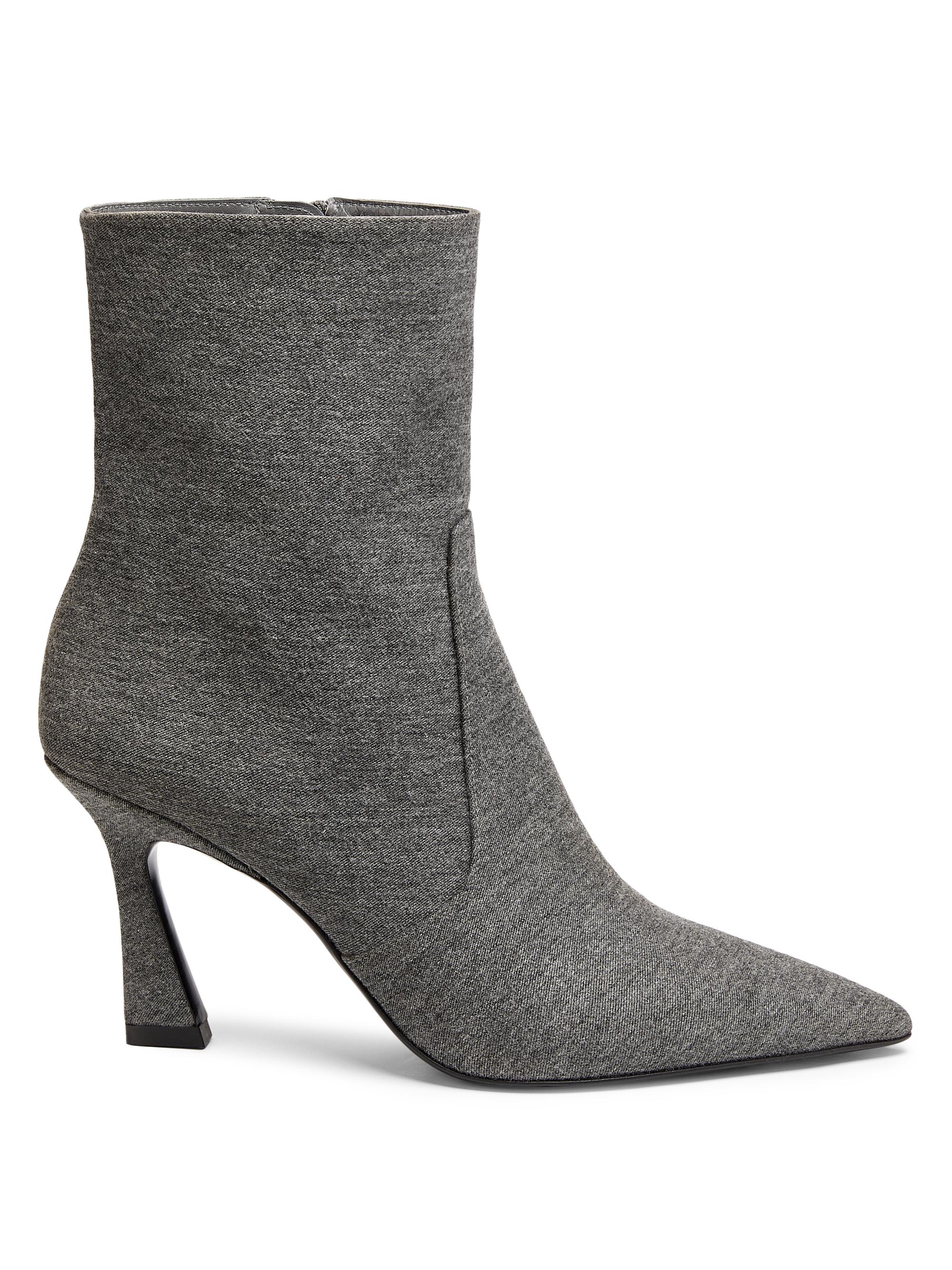 Stuart Weitzman Women's Vinnie 85MM Flannel Booties - Slate