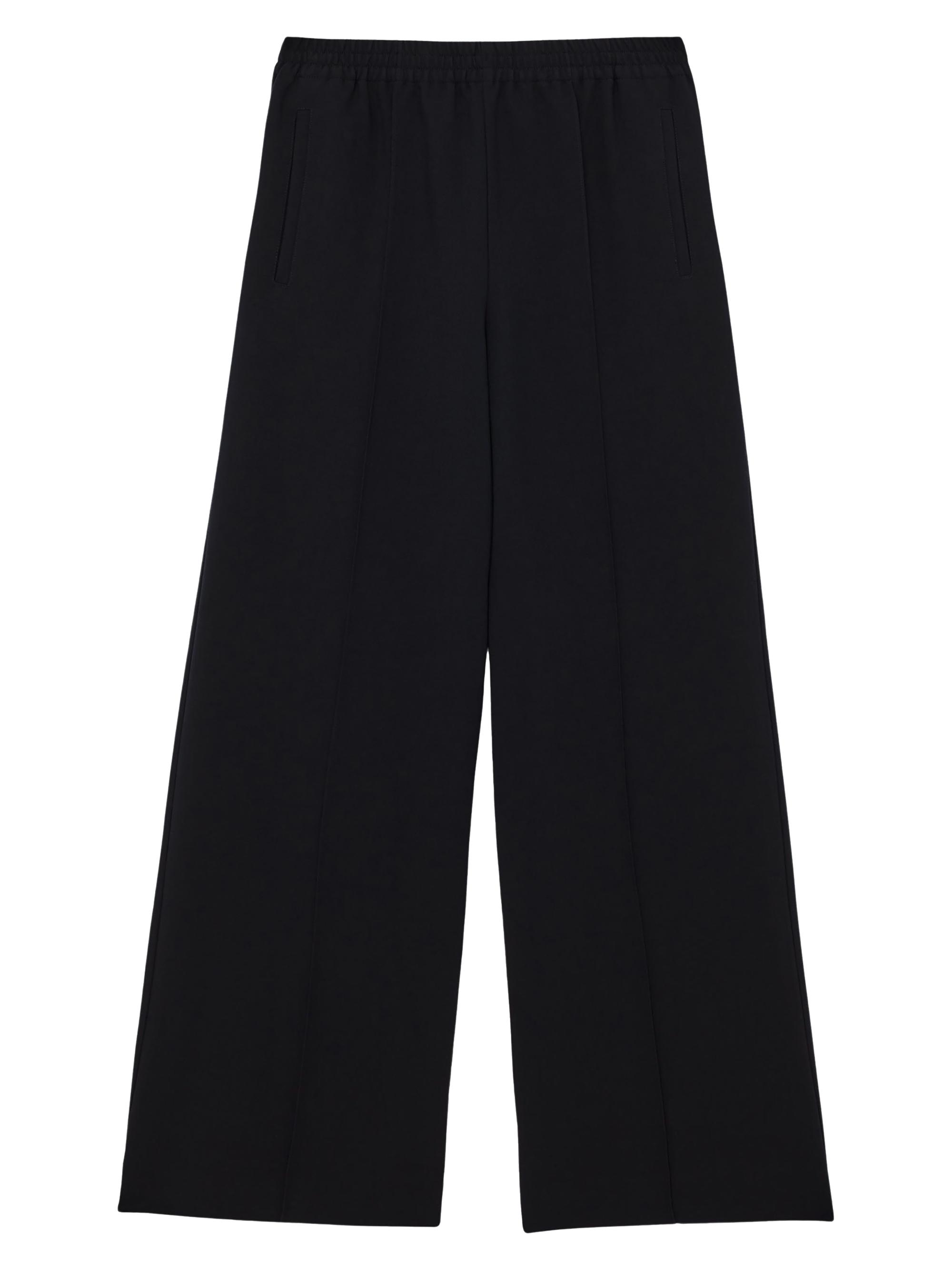 Reiss Women's Robyn Pintuck Wide-Leg Pants - Navy