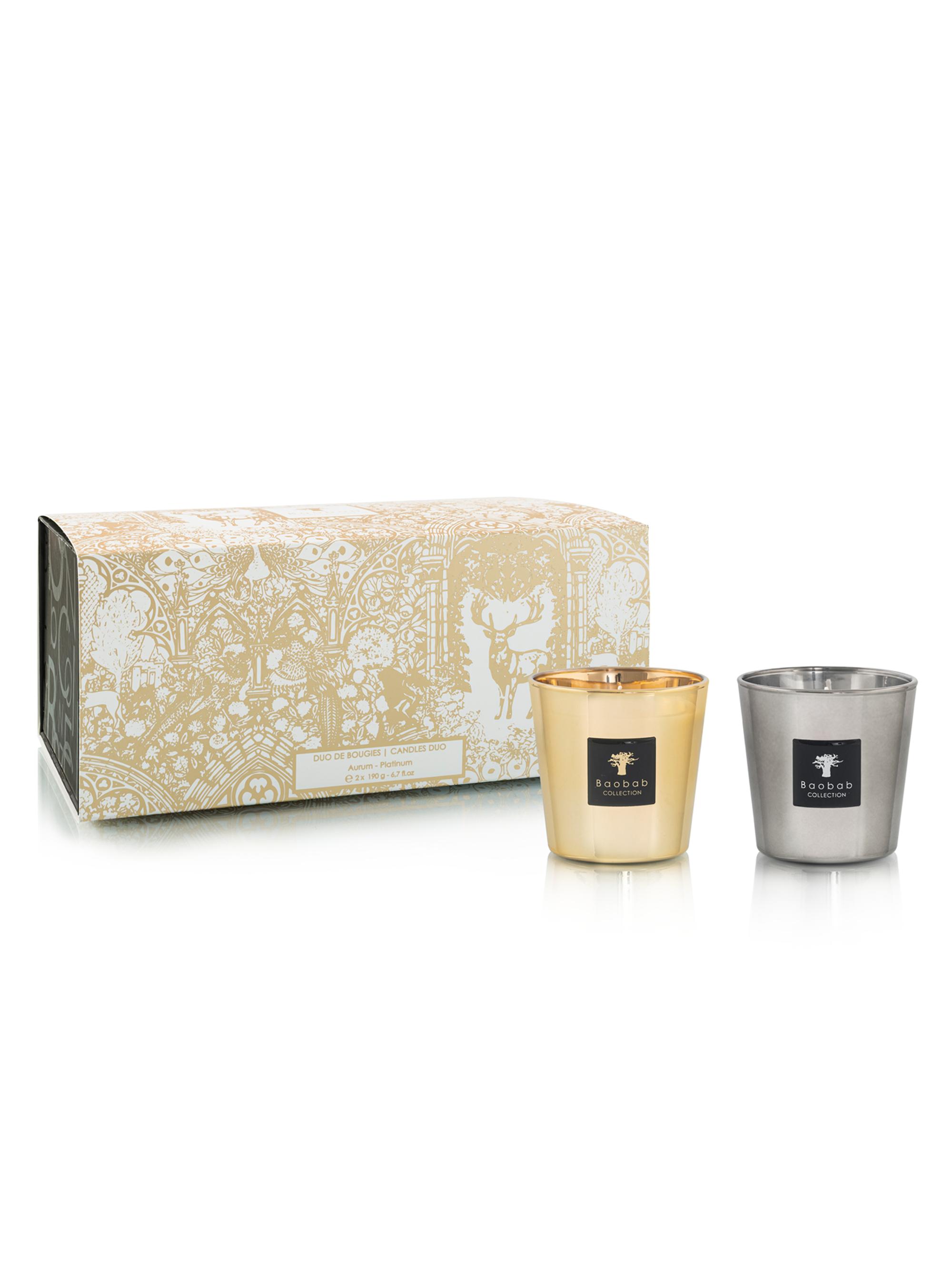 Baobab Collection My First Baobab Aurum & Platinum Candle Duo