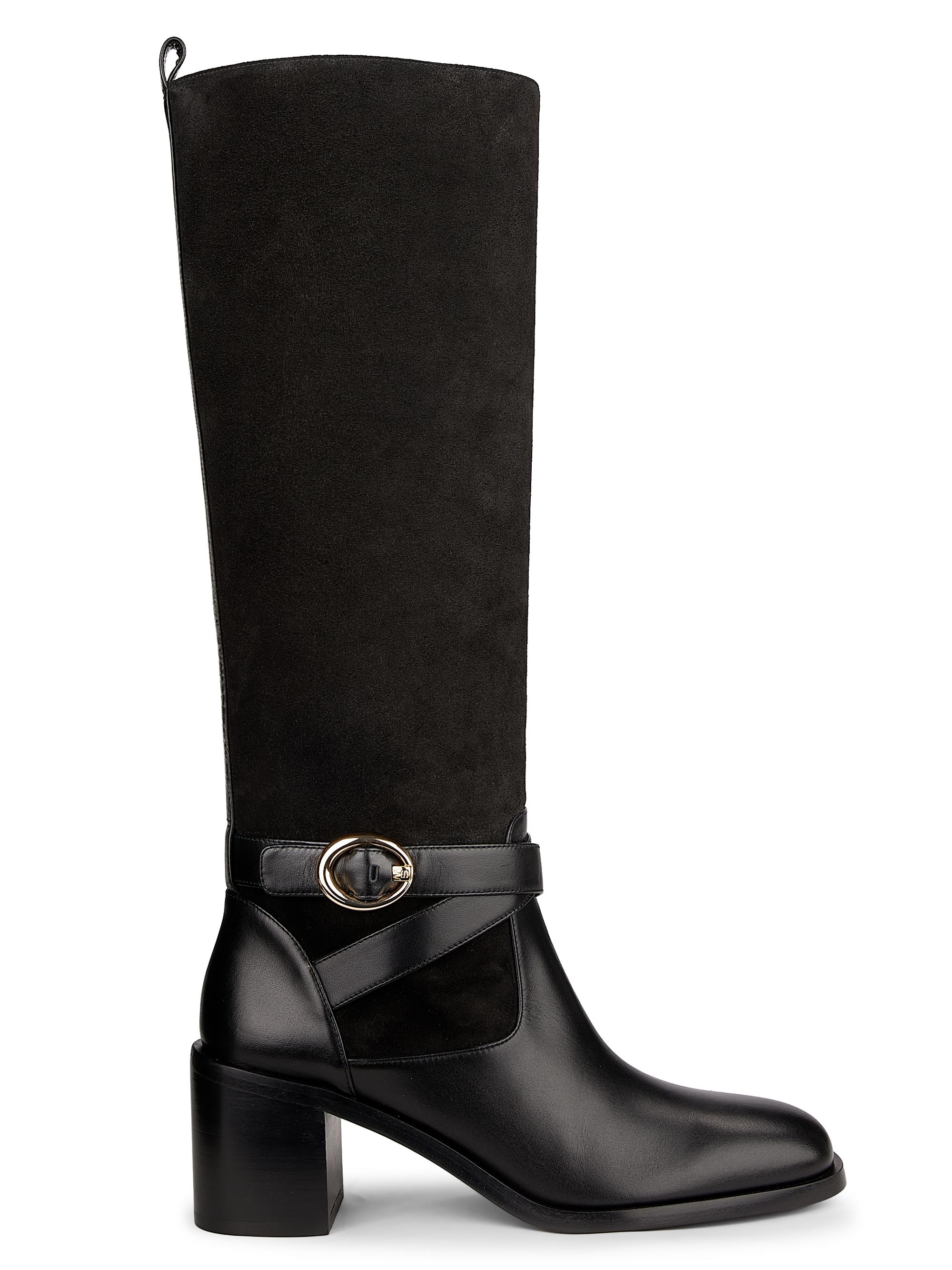 Stuart Weitzman Benni 55MM Leather Riding Boots | Saks Fifth Avenue