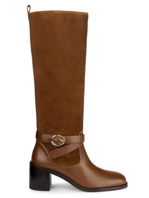 Stuart Weitzman 5050 Finn 55MM Suede Knee-High Boots | Saks Fifth