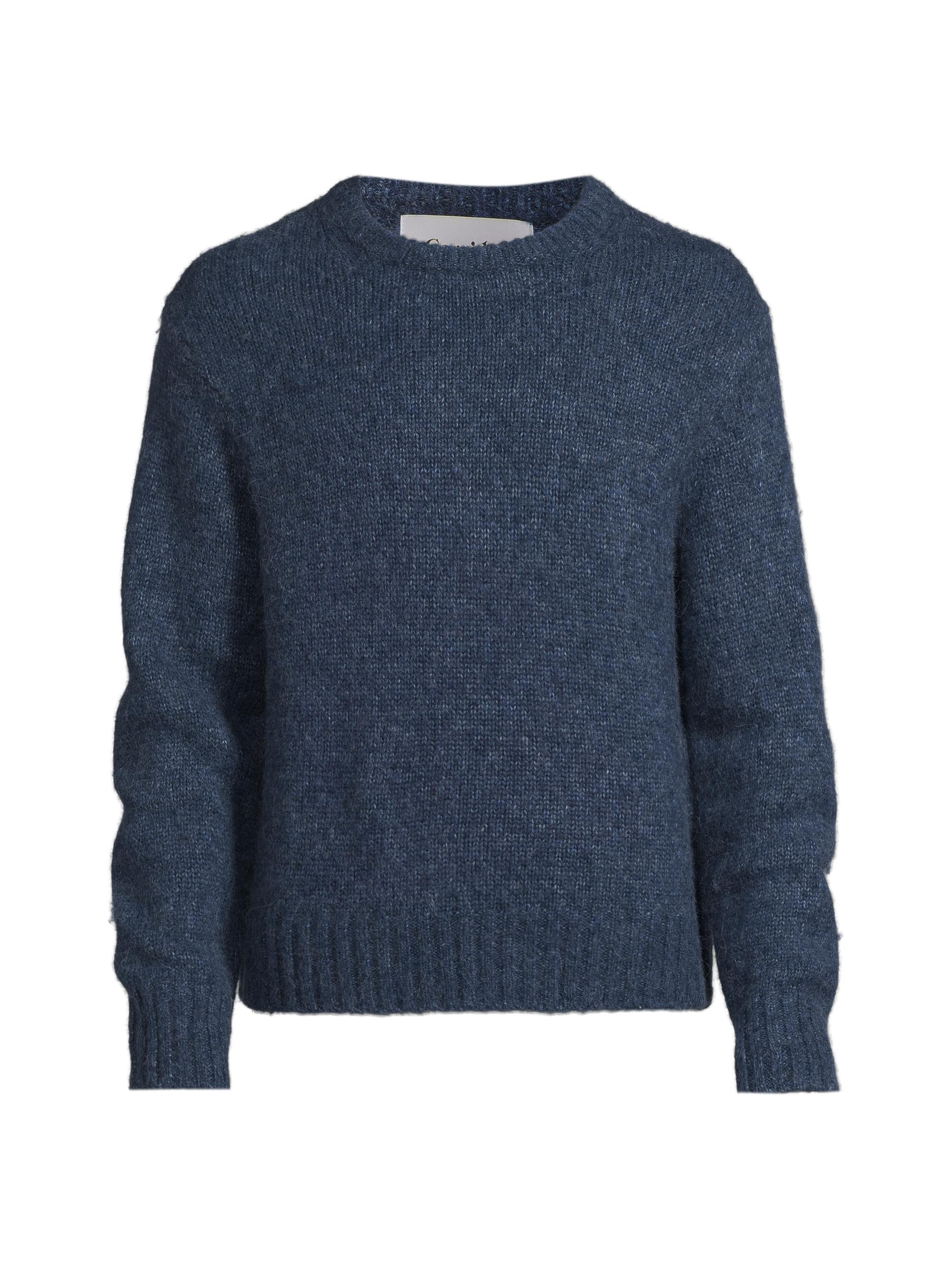 Corridor Men's Wool-Blend Crewneck Sweater - Indigo