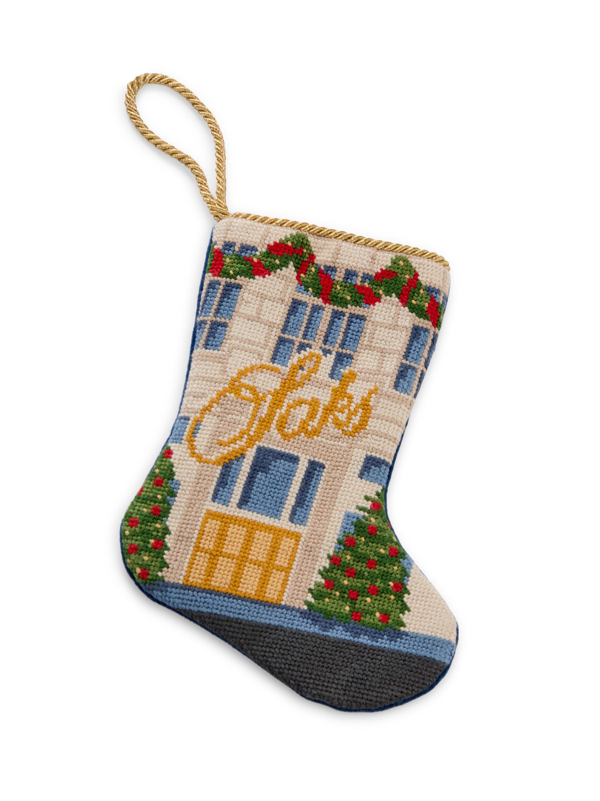 Bauble Stockings x Sainty Nelsen Saks Fifth Avenue Stocking