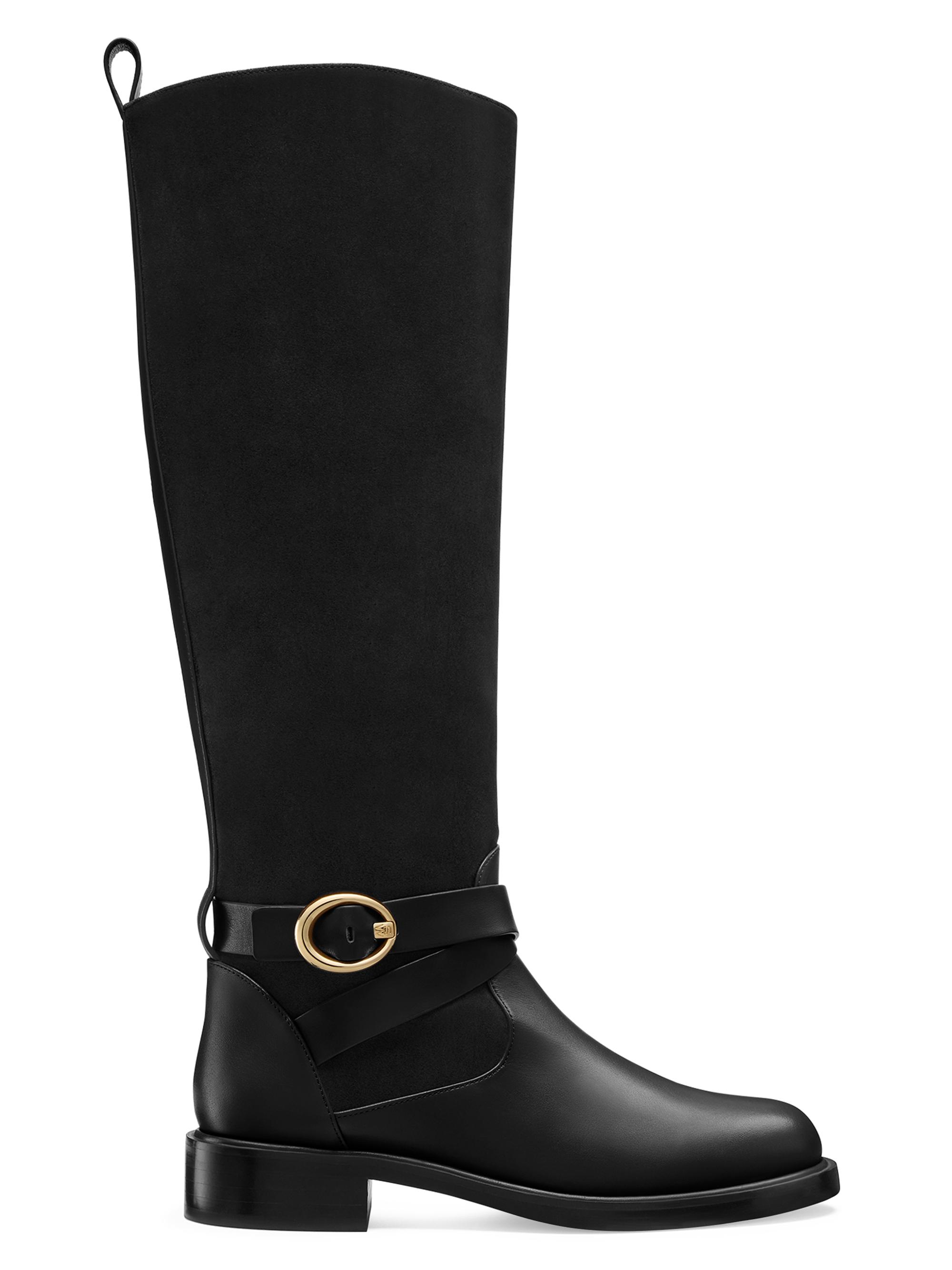 Burberry Cavalier 30MM Leather Boots | Saks Fifth Avenue