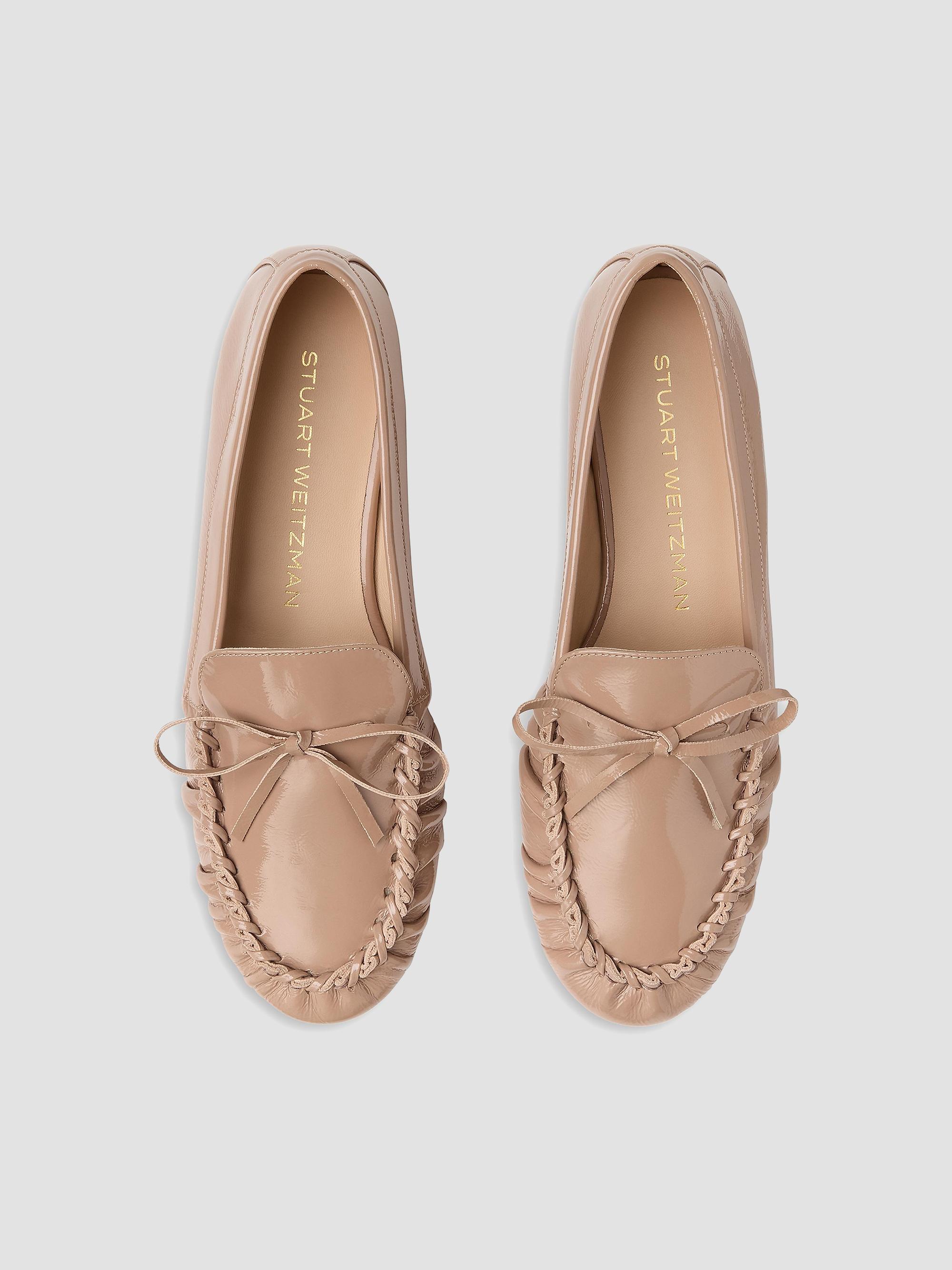 Stuart Weitzman Britt Bow Patent Leather Loafers | Saks  display picture 3