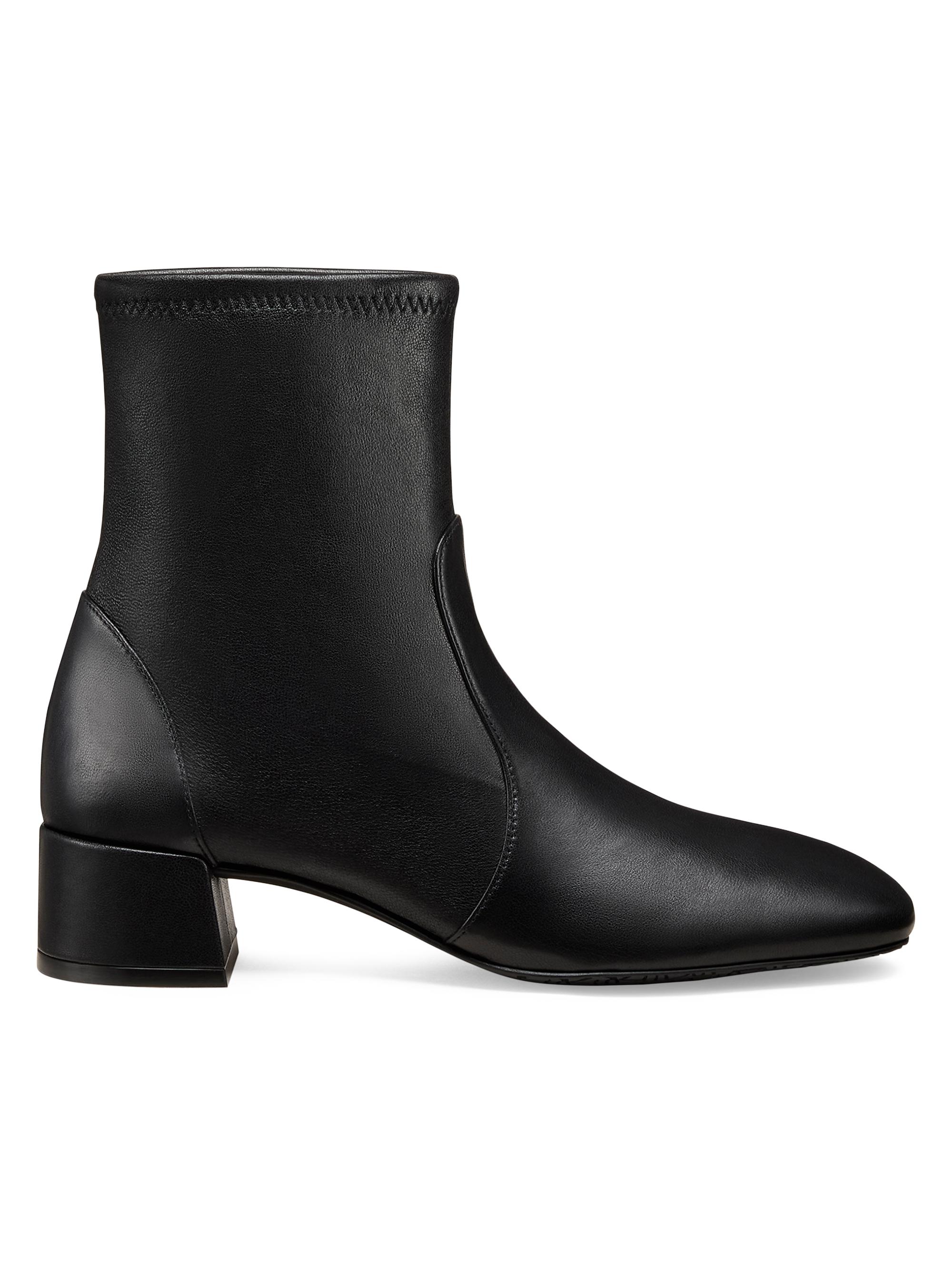 Schutz Dellia 65MM Leather Mid-Block Boots | Saks Fifth Avenue