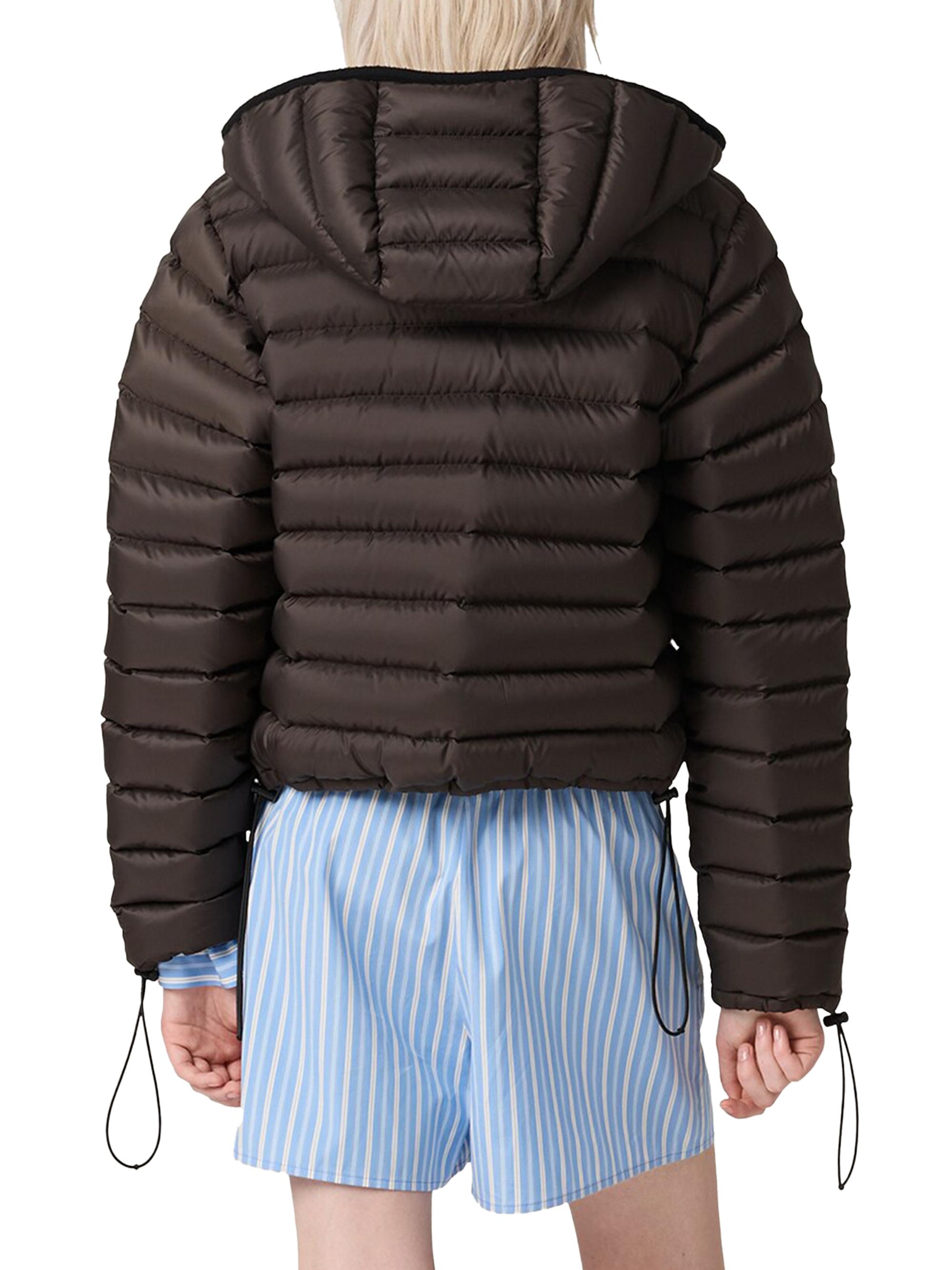 Miu Miu　Y2K シルクトップ パーカー　ドローコード付き　サイズ40 Miu Miu Y2K シルクトップ パーカー ドローコード付き サイズ40の通販