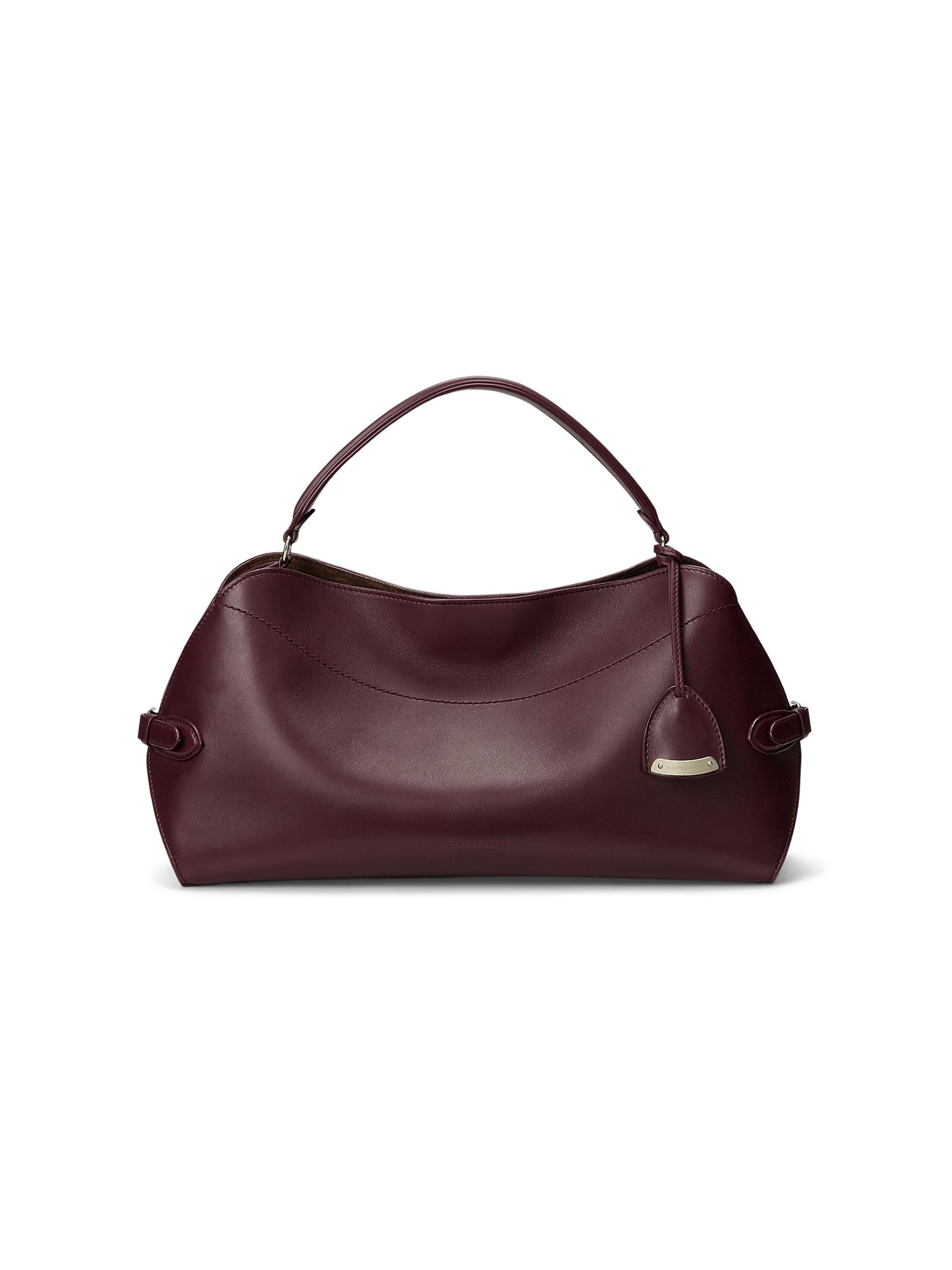 Ralph Lauren Collection Women's Leather Top Handle Bag - Burgundy