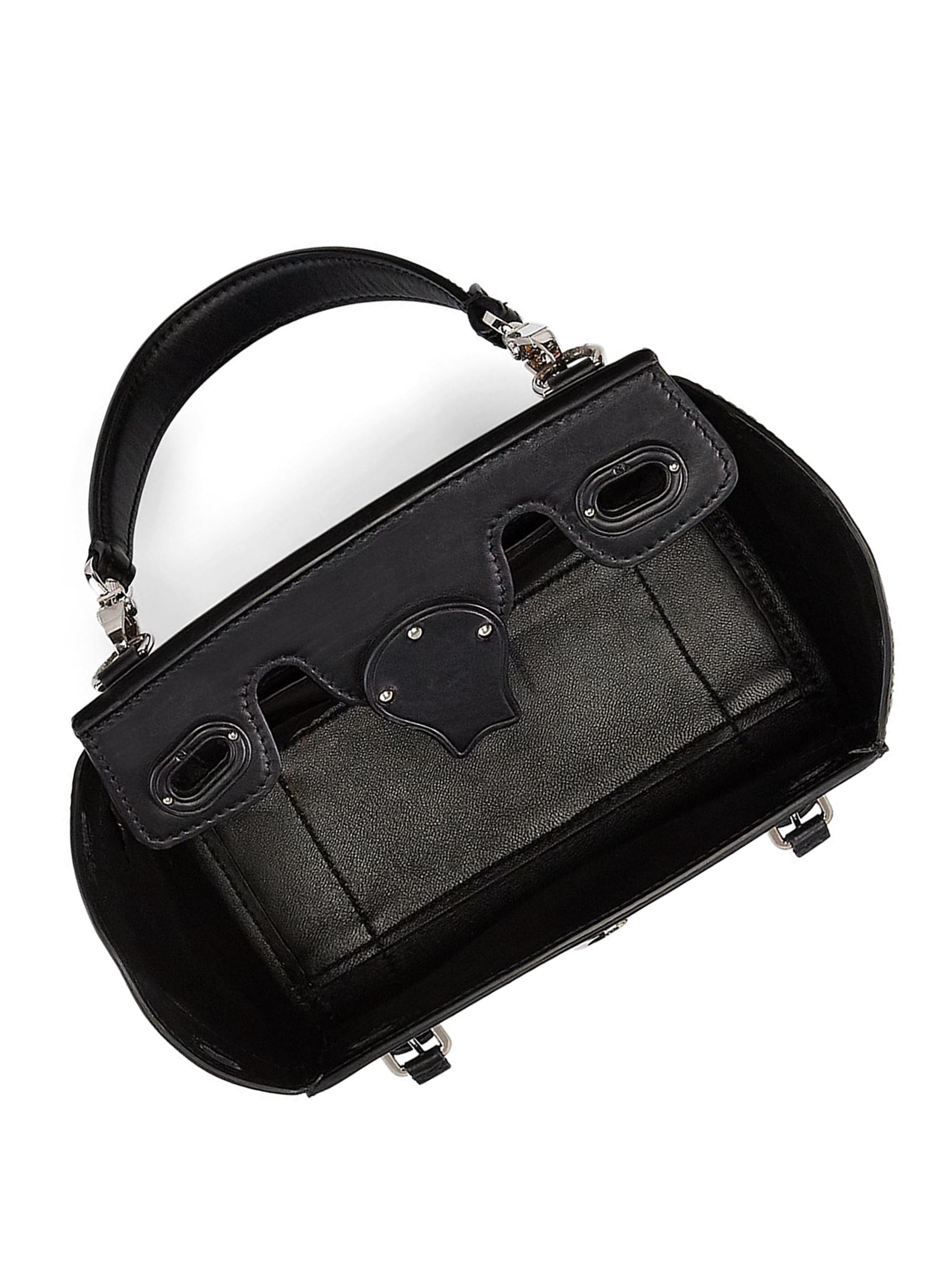 Ralph Lauren Collection Small Ricky 18 Leather Satchel Bag | Saks