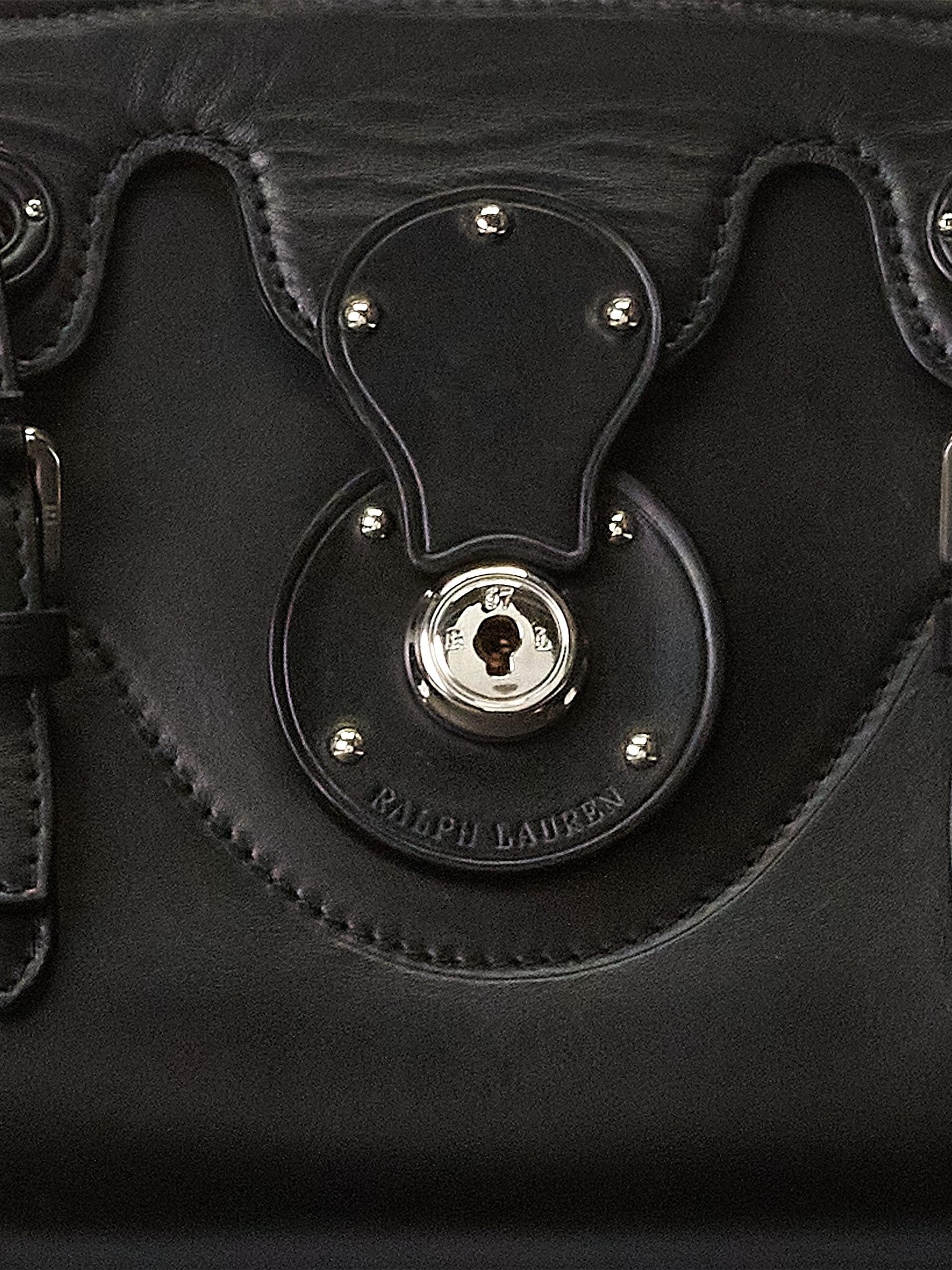 Ralph Lauren Collection Small Ricky 18 Leather Satchel Bag | Saks