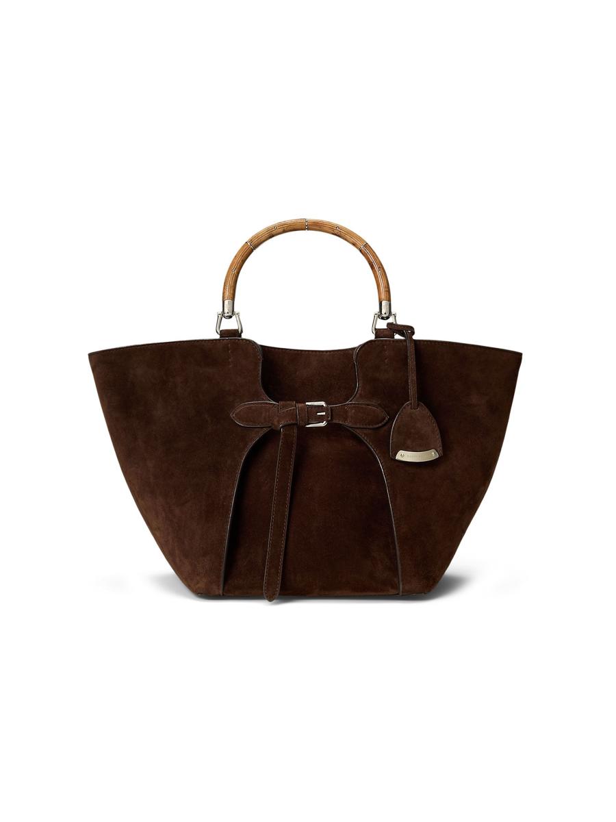 Ralph Lauren Collection Buckle-Detailed Suede Tote Bag | Saks