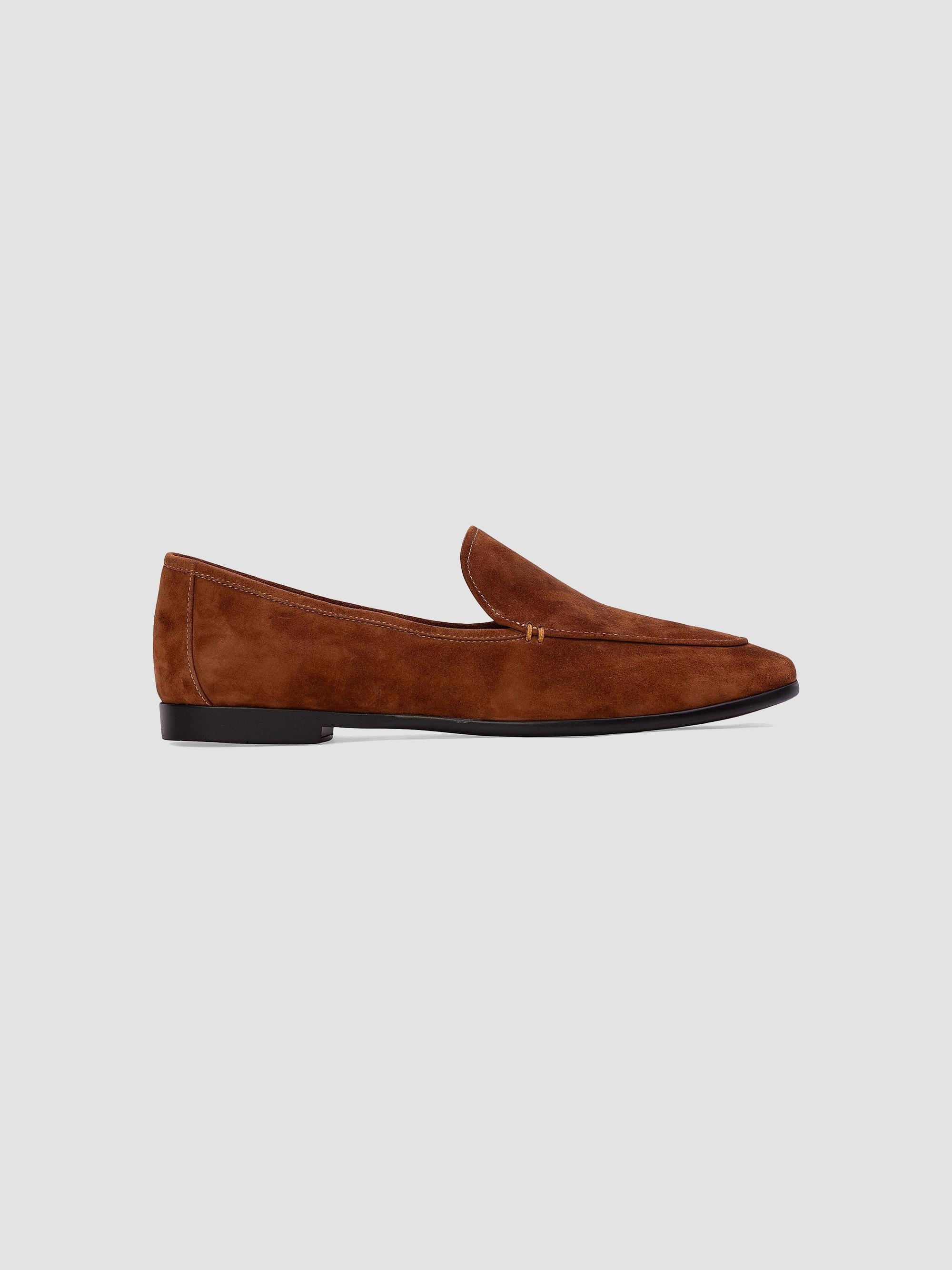 Black Suede Studio Women's Allie Suede Loafers - Tobacco Suede | Thumbnail 6