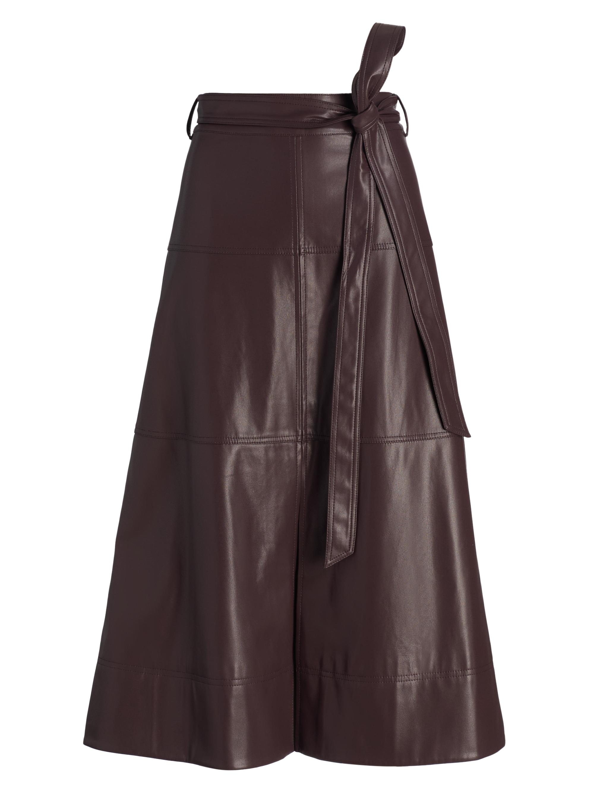Cinq à Sept Veena Vegan Leather Midi-Skirt | Saks Fifth Avenue