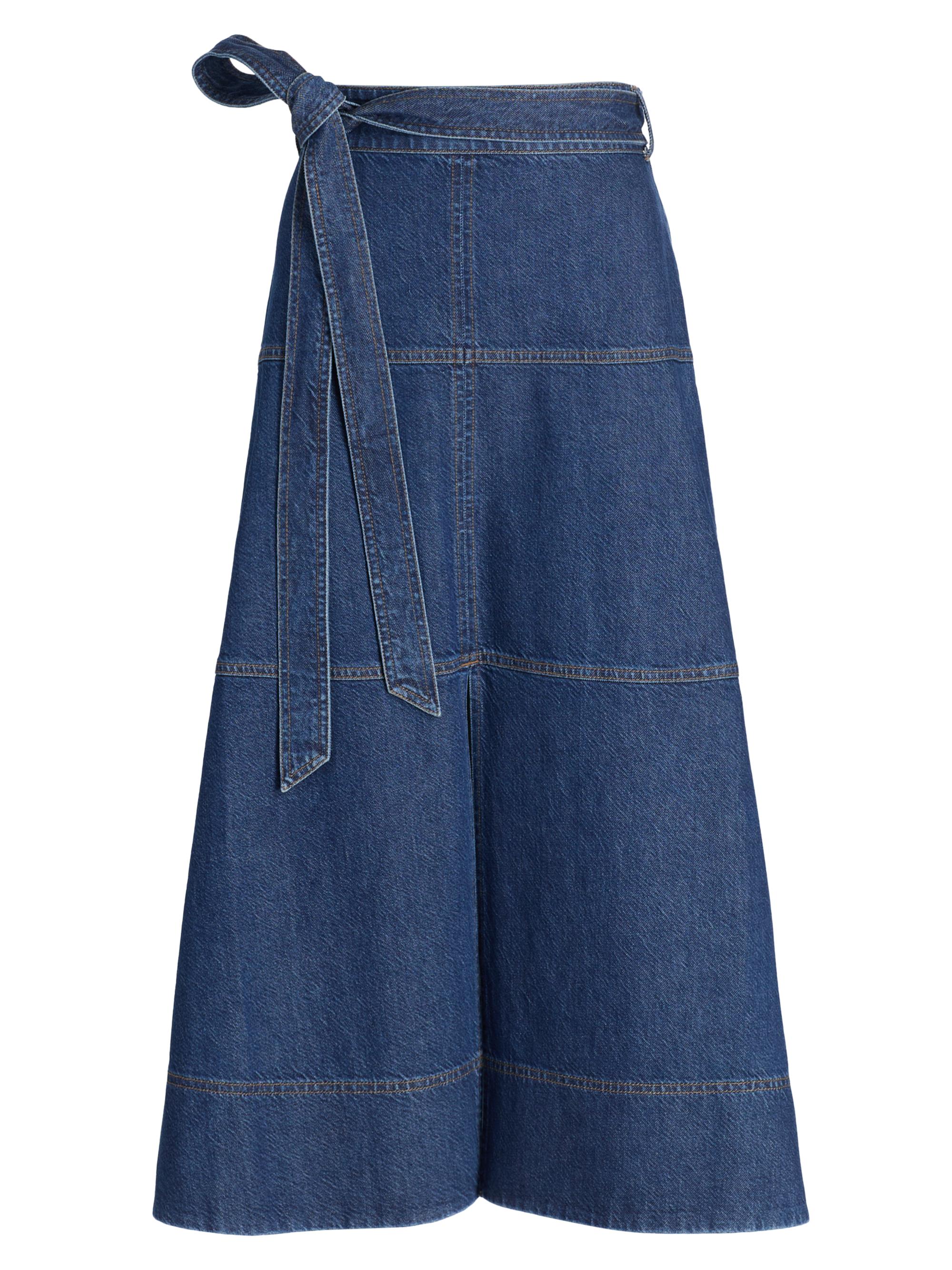 Dries Van Noten Sonista Denim Pleated Skirt | Saks Fifth Avenue