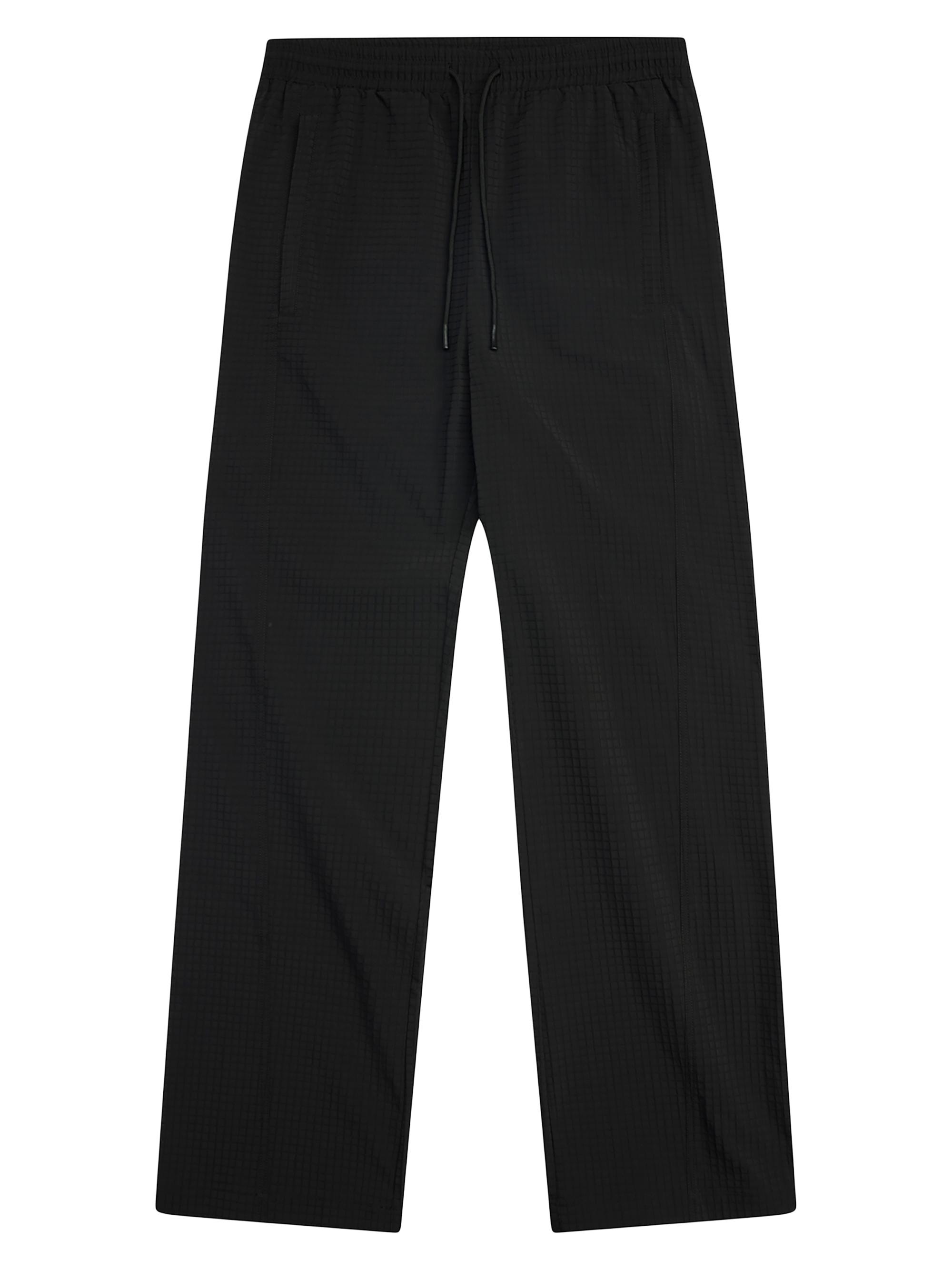 Krost Men's Seamed Nylon Track Pants - Black