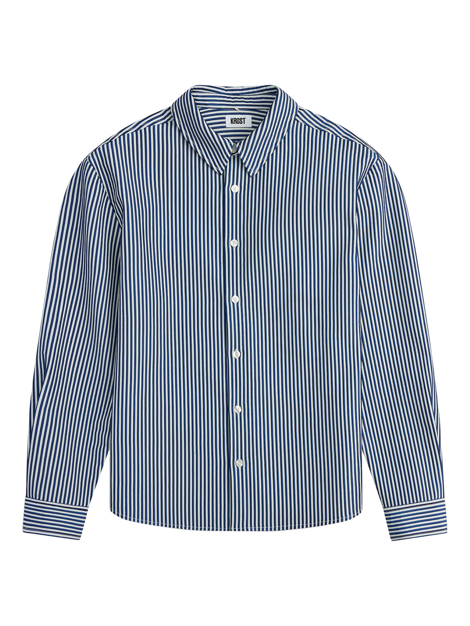 Krost Men's 3D Striped Shirt - Beacon Blue