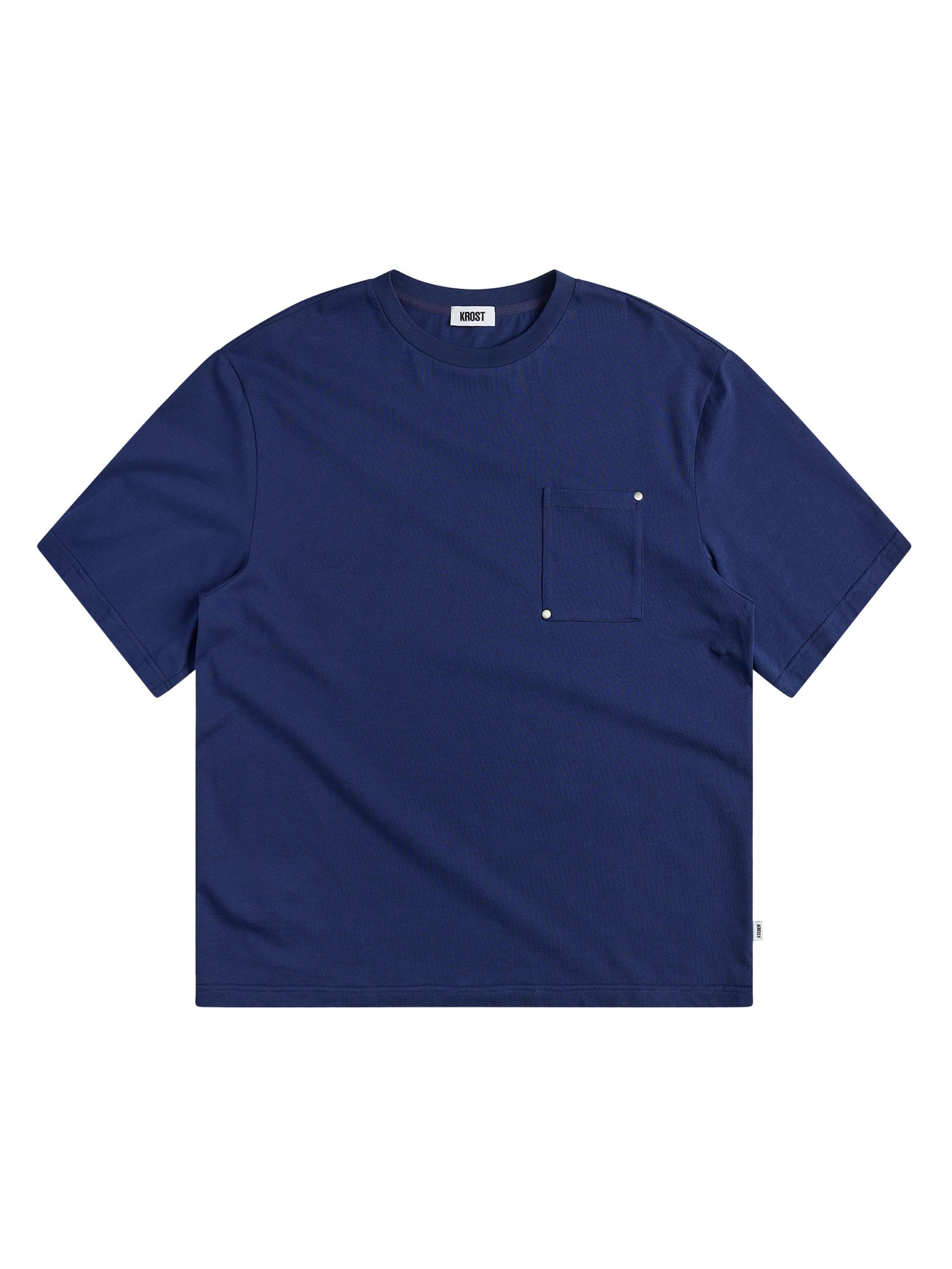 Krost Men's Rivet Pocket Tee - Dark Navy