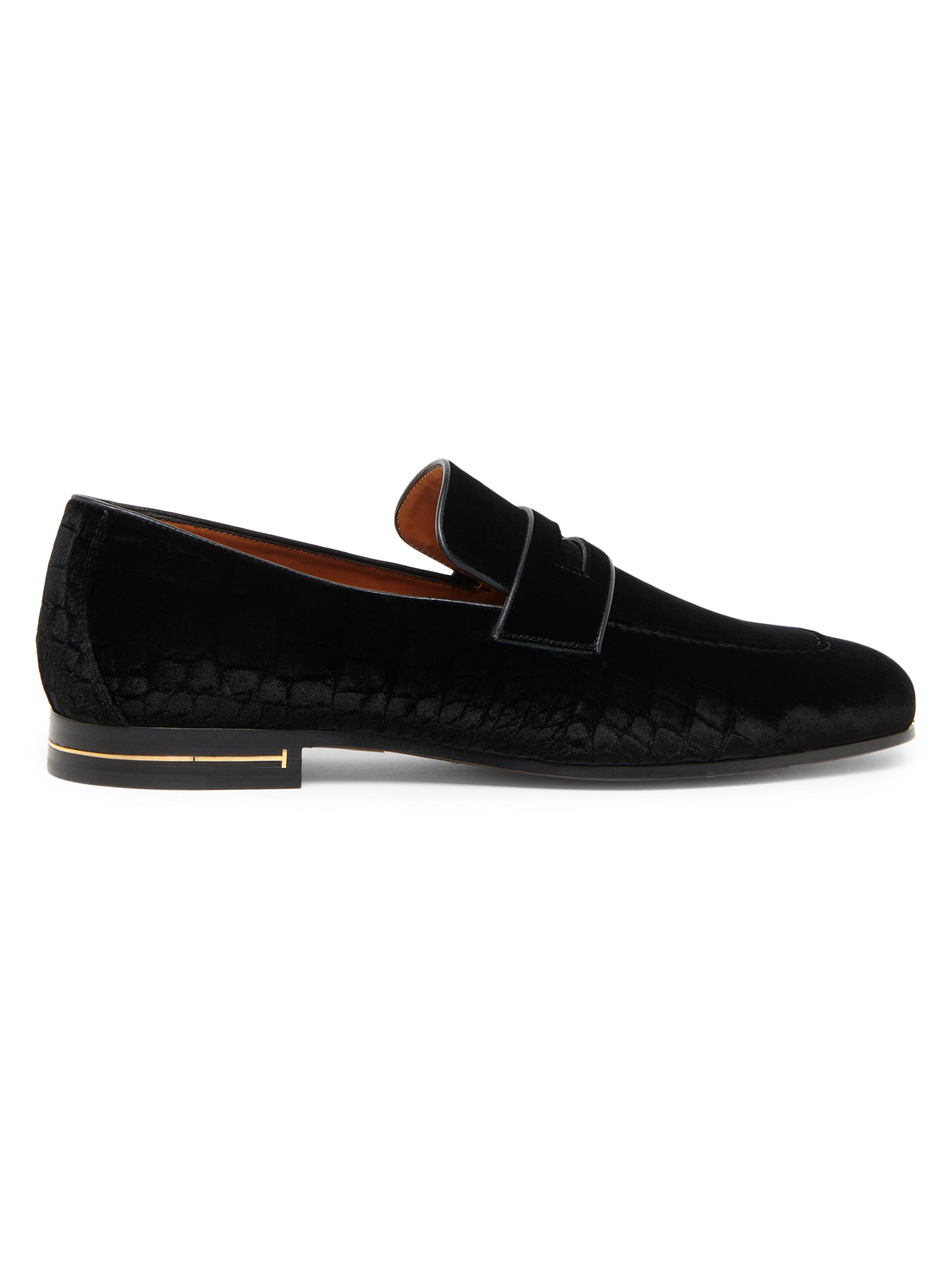 Manolo Blahnik Carlton Crystal-Buckle Loafers | Saks Fifth Avenue