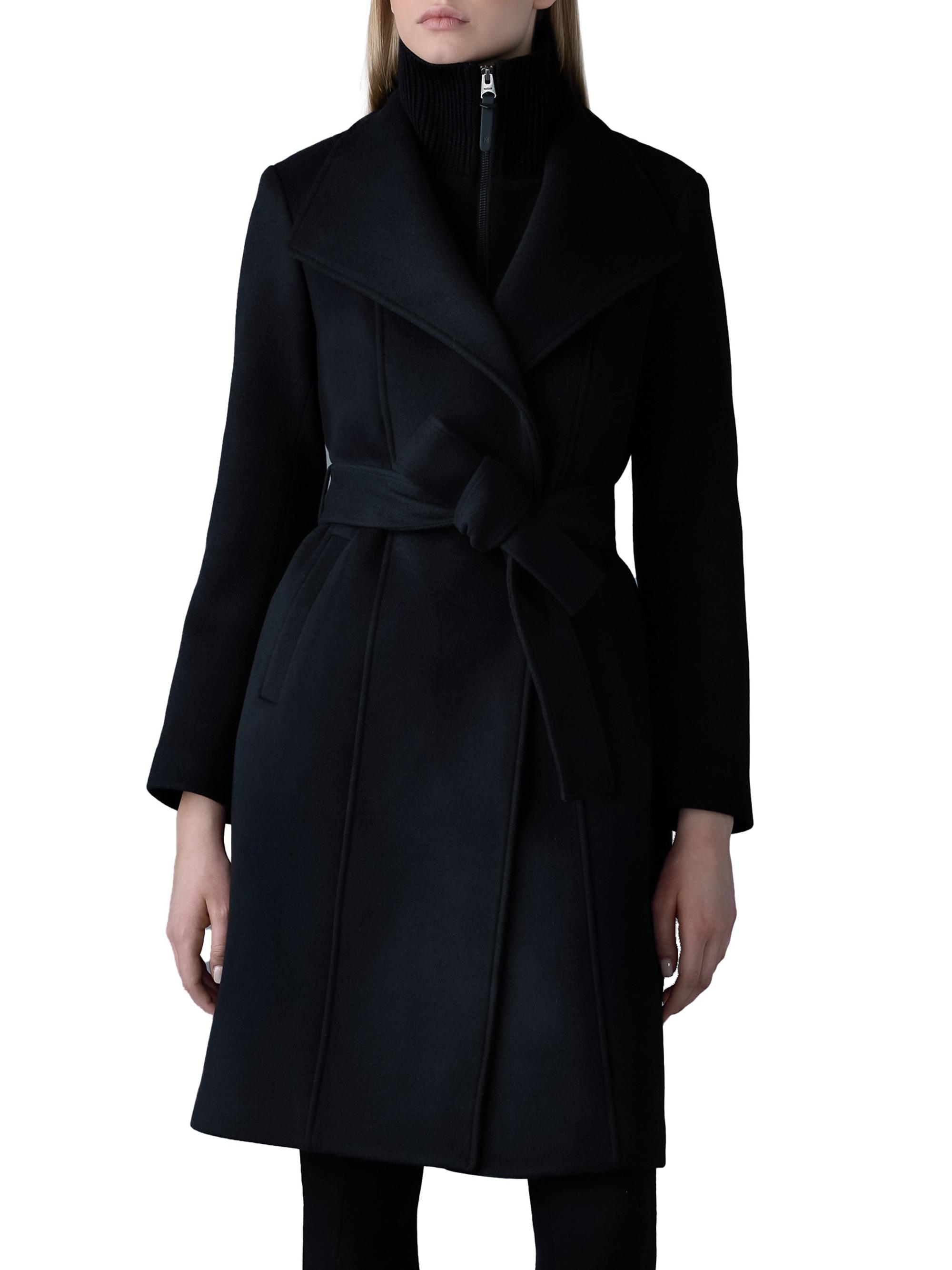 Mackage Norita Belted Wool Coat | Saks Fifth Avenue
