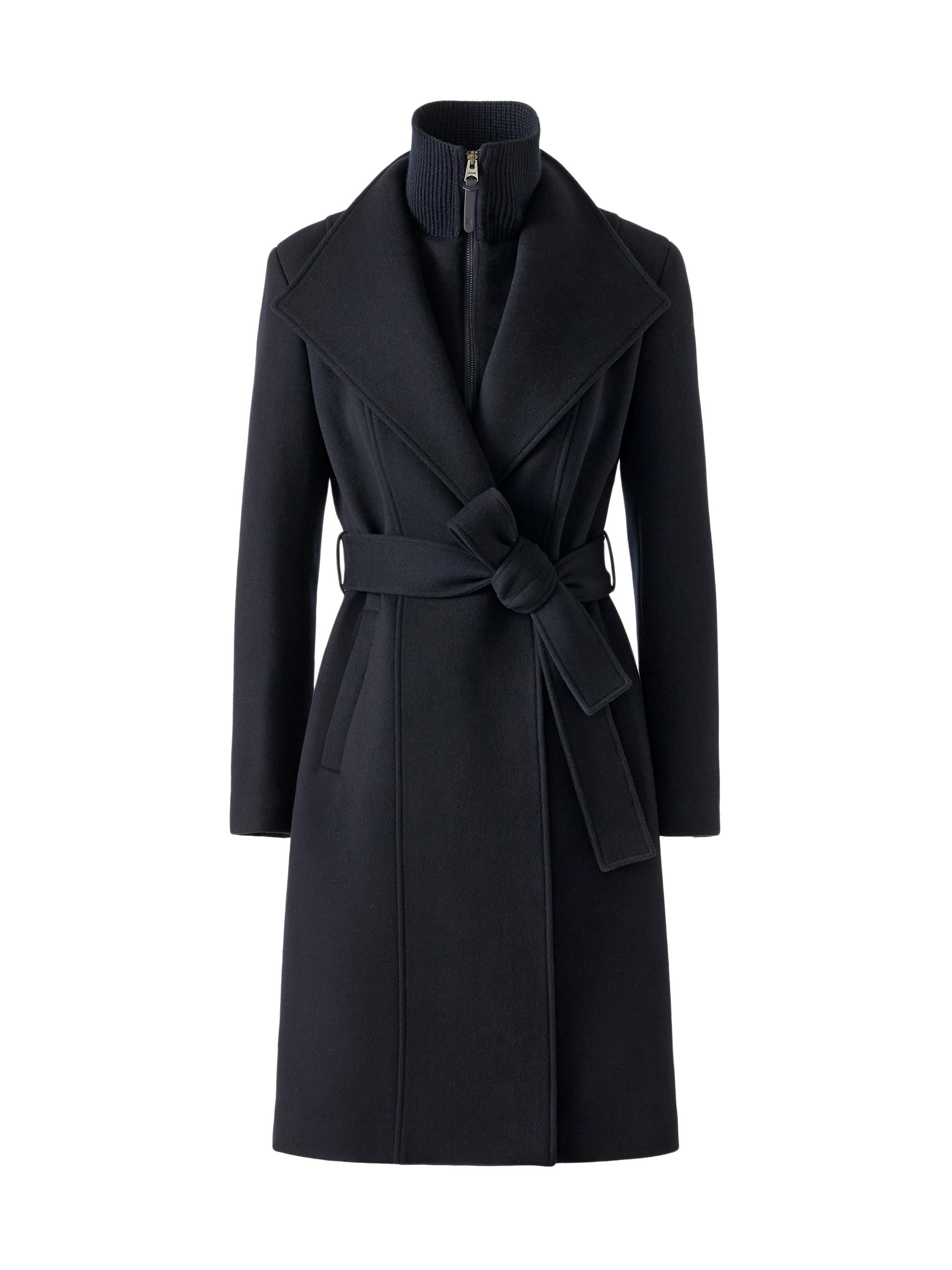 Mackage Annia Wool Flared Wrap Coat | Saks Fifth Avenue